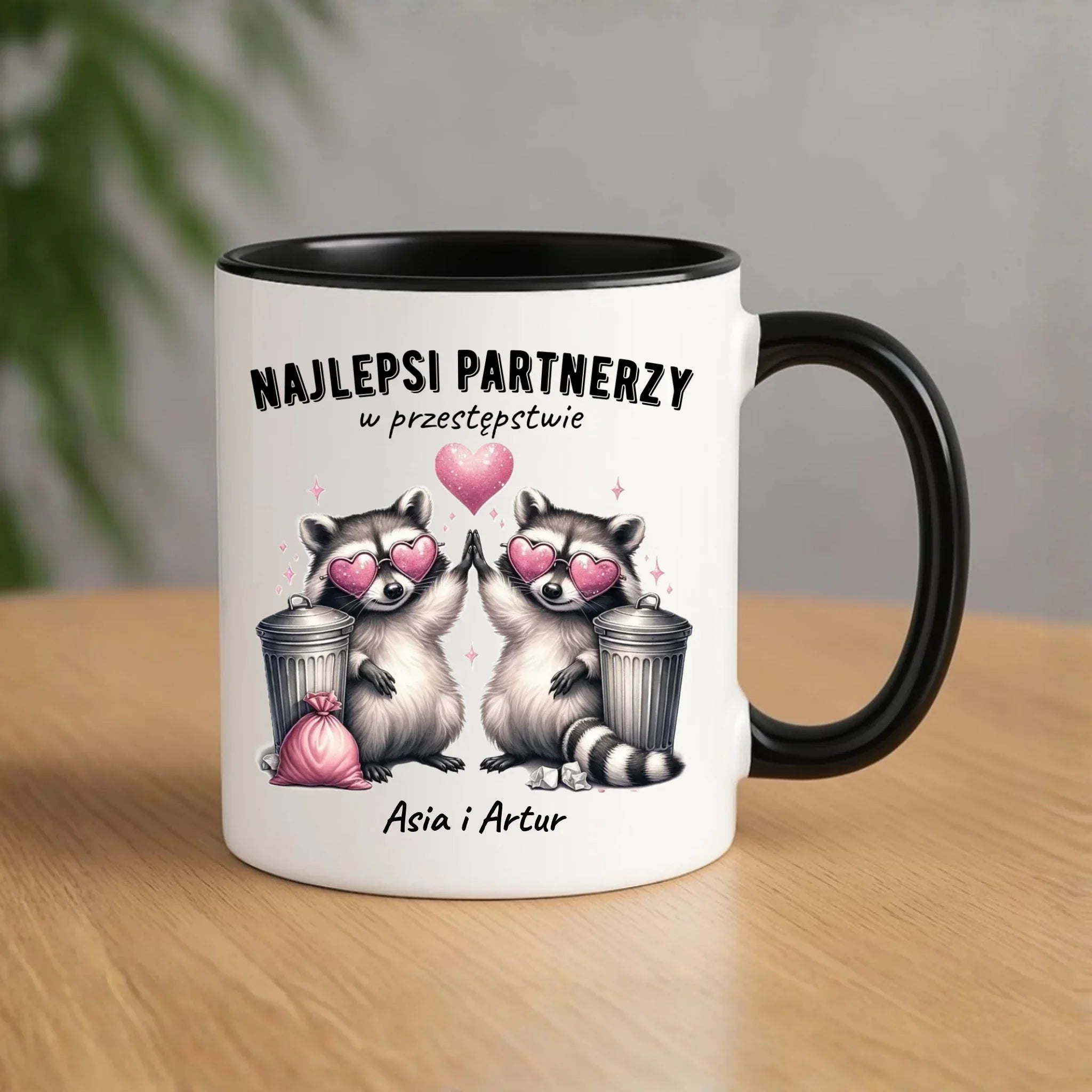 Kubek dla par - Najlepsi partnerzy w przestępstwie - personalizowany W27 - StoryCups.pl