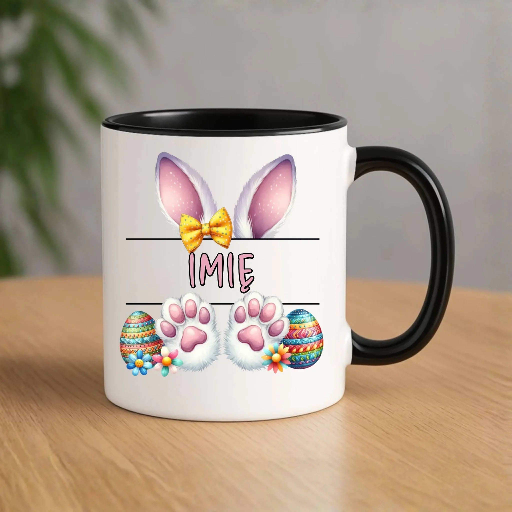 Kubek wielkanocny - Zajączek - personalizowany WN13 - StoryCups.pl