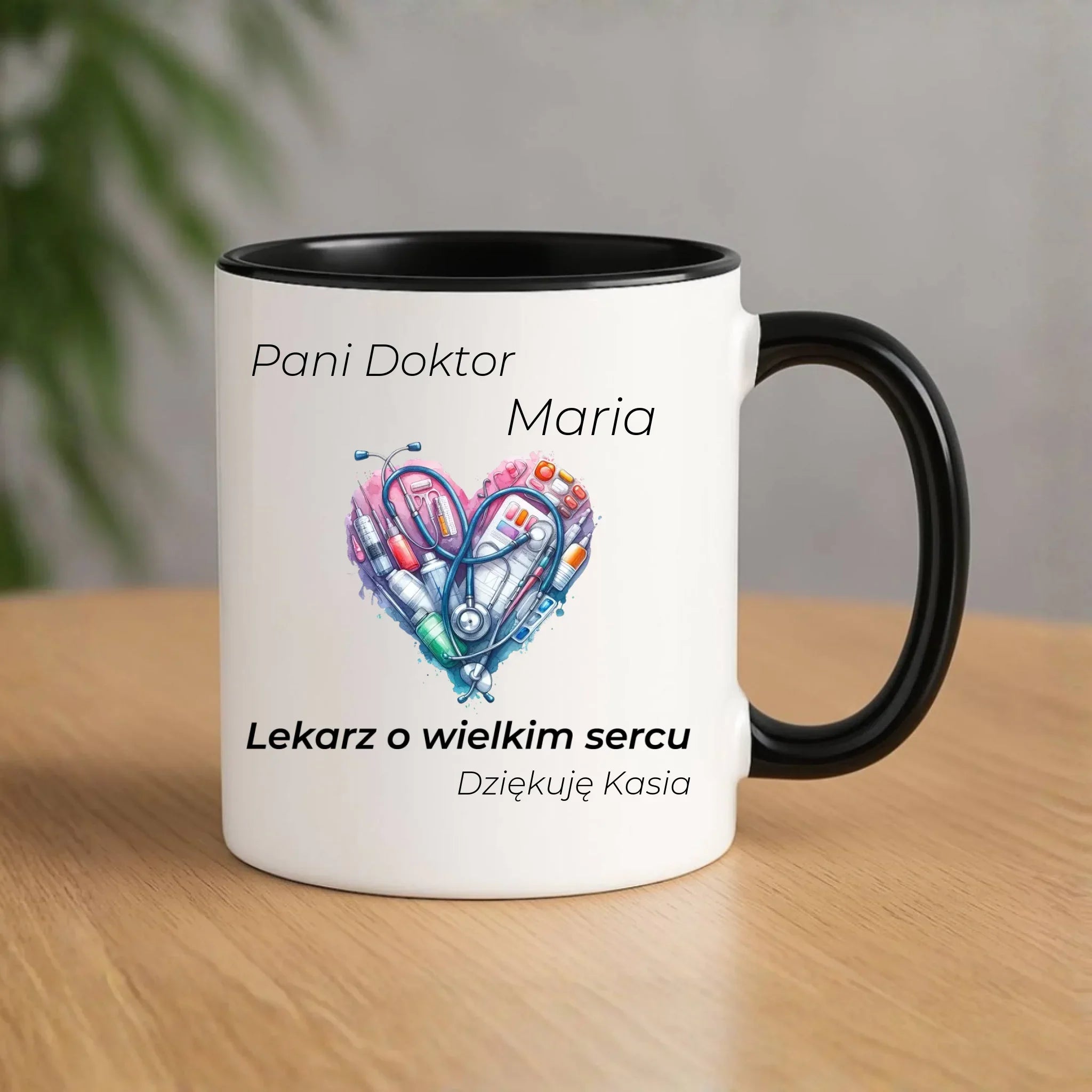 Kubek dla lekarza - Prezent dla kardiologa - personalizowany L01 - StoryCups.pl