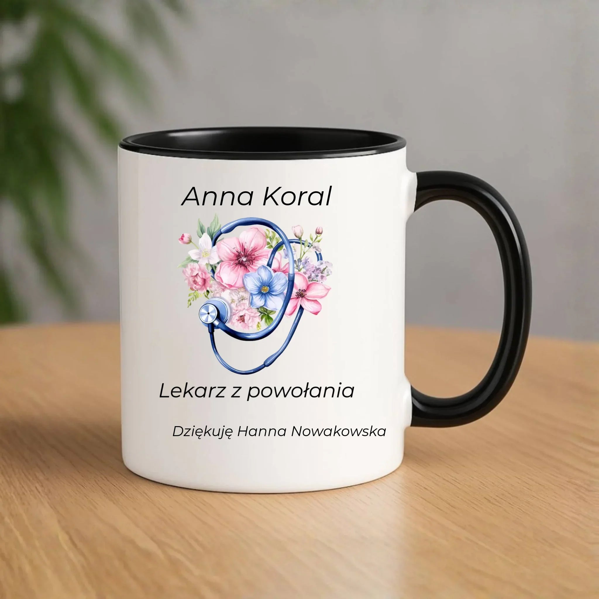 Kubek dla lekarza - Lekarz z powołania - personalizowany L01 - StoryCups.pl