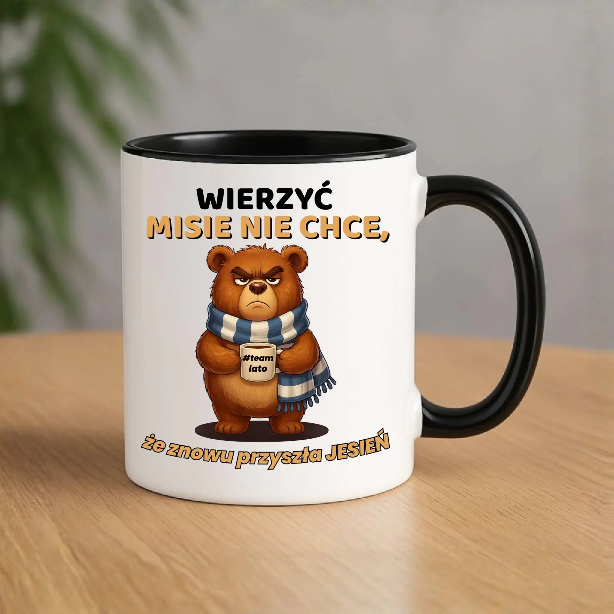 Kubek jesienny - Wierzyć MISIE nie chce, że znowu przyszła jesień - Team lato JS35 - StoryCups.pl