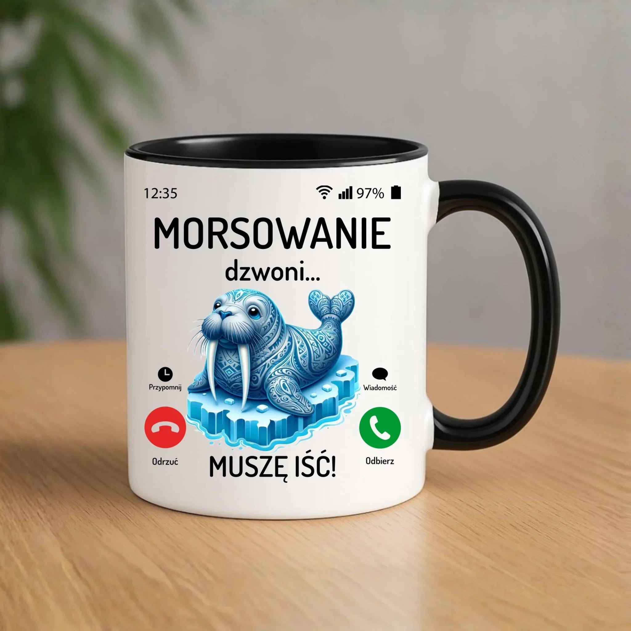 Kubek - prezent dla morsa - Morsowanie dzwoni muszę iść - Mors HM04 - StoryCups.pl