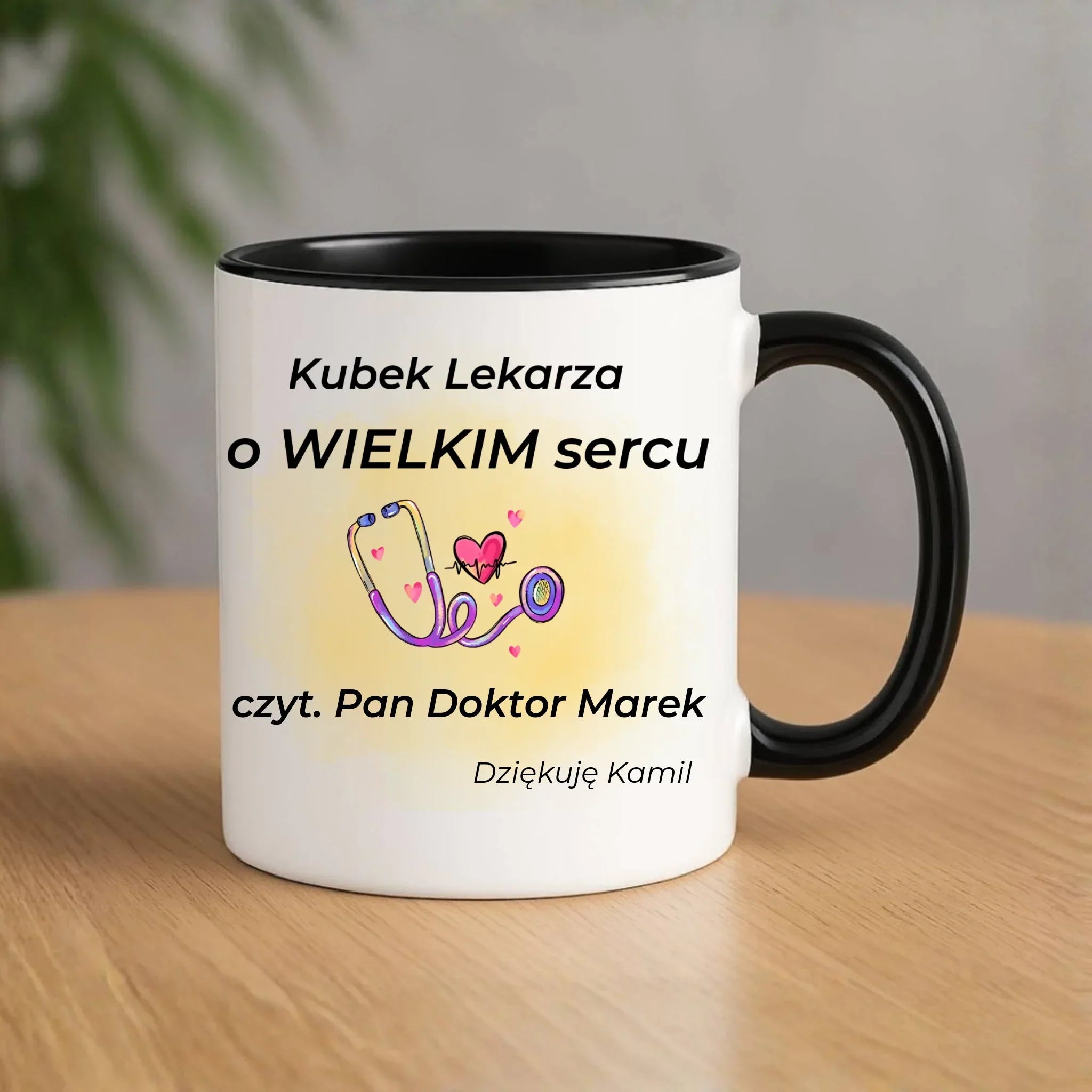 Kubek dla lekarza - Prezent na podziękowanie - personalizowany L03 - StoryCups.pl