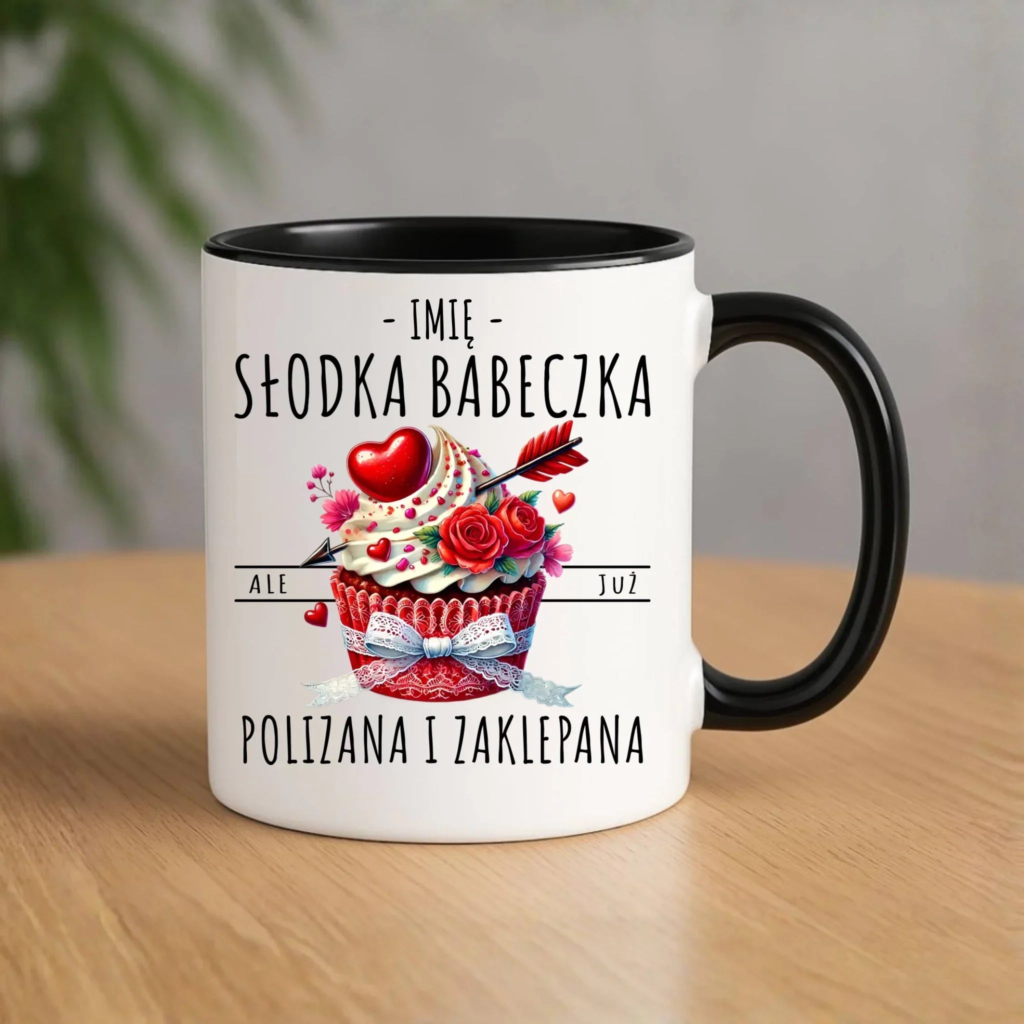 Kubek - Słodka babeczka polizana i zaklepana - personalizowany W37 - StoryCups.pl
