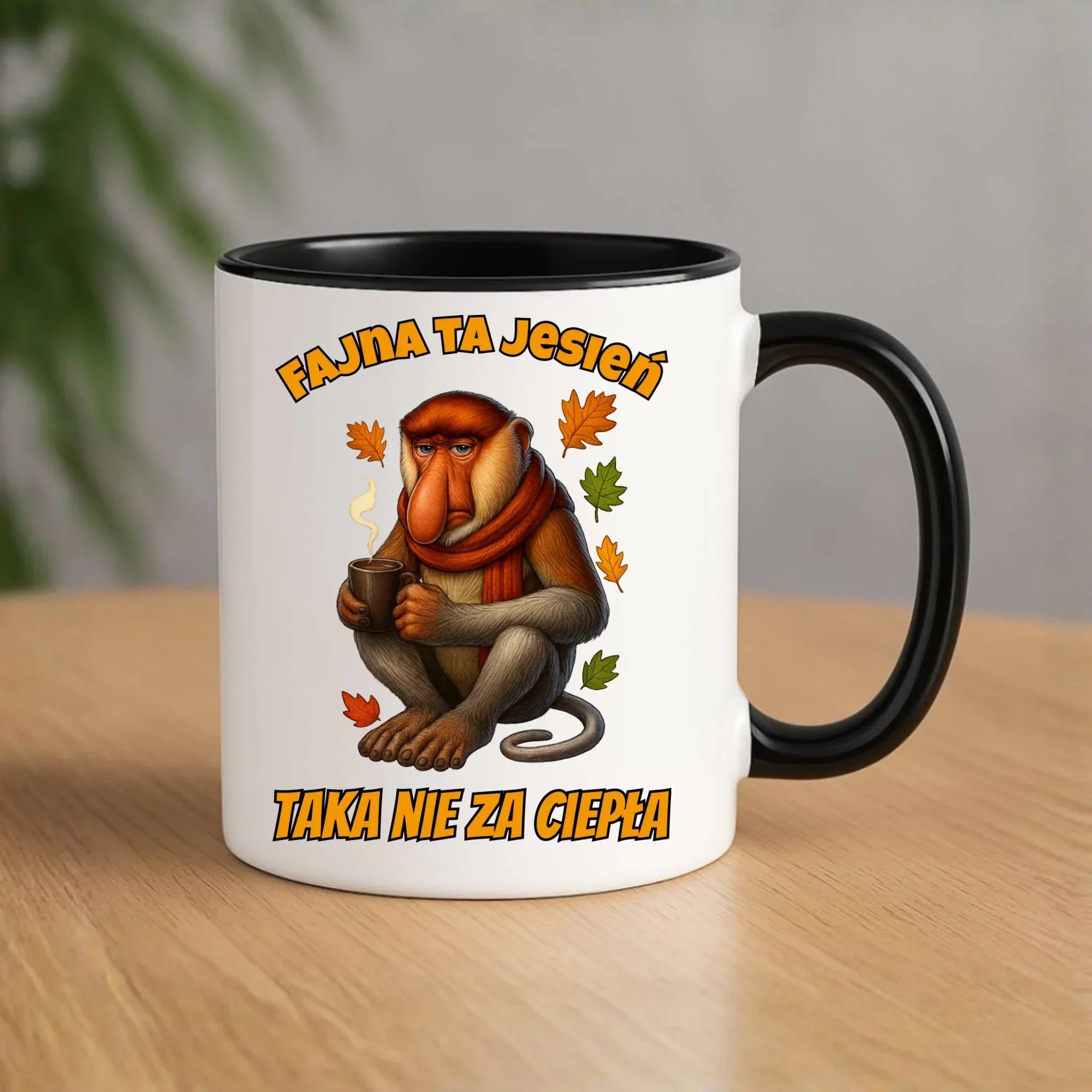 Kubek jesienny - Janusz Nosacz - Fajna ta jesień, taka nie za ciepła JS21 - StoryCups.pl