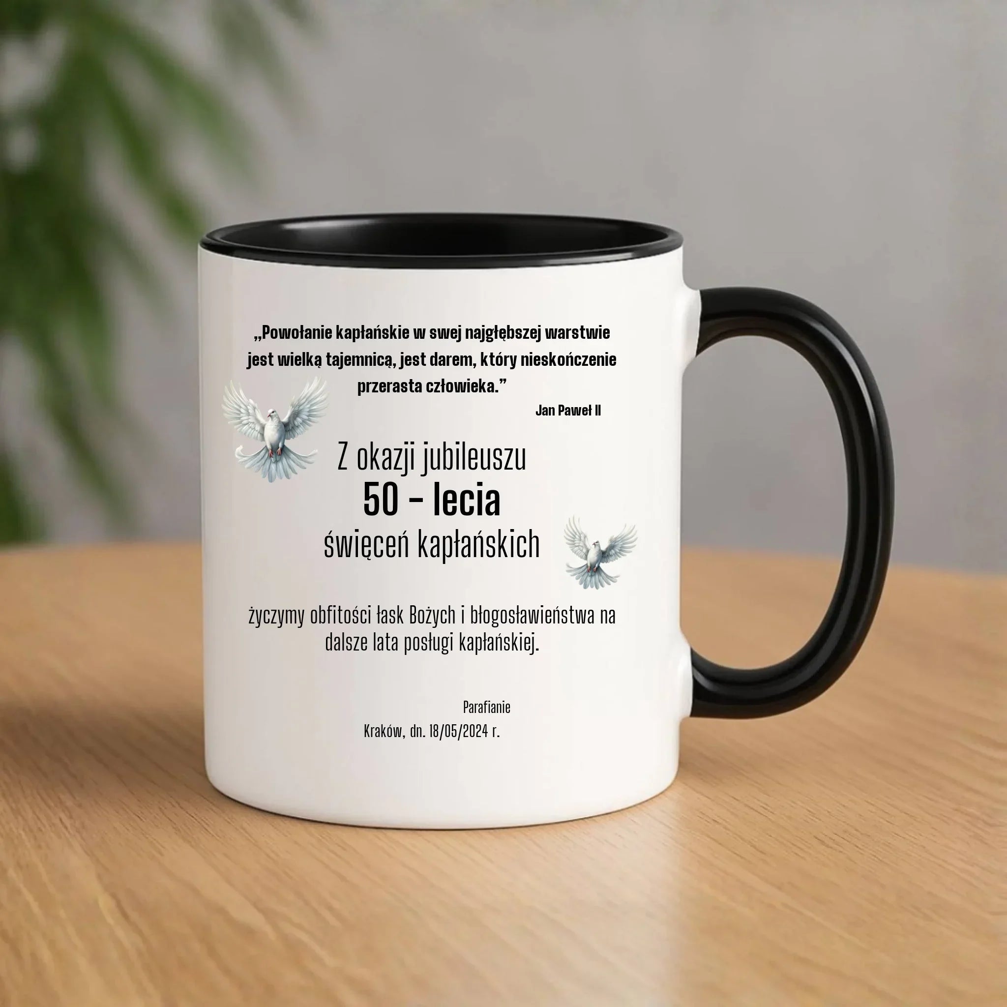 Kubek - Prezent dla księdza na jubileusz kapłaństwa - personalizowany DU04 - StoryCups.pl