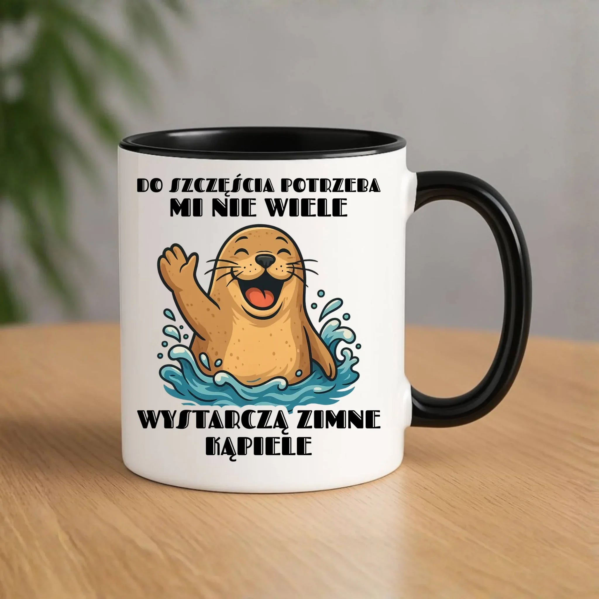 Kubek - prezent dla morsa - Do szczęścia potrzeba mi nie wiele HM06 - StoryCups.pl
