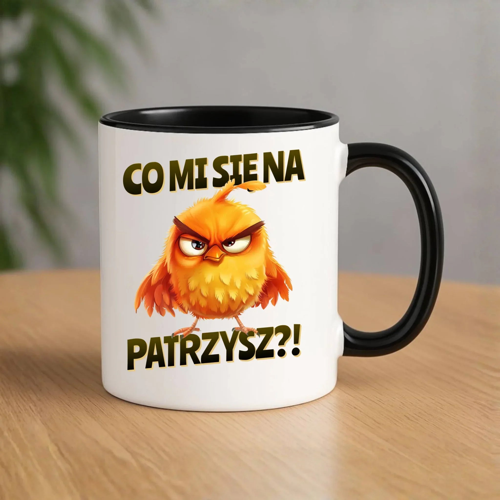 Śmieszny kubek - Prezent dla chłopaka kolegi - Co mi się na ptaka patrzysz DCH24 - StoryCups.pl