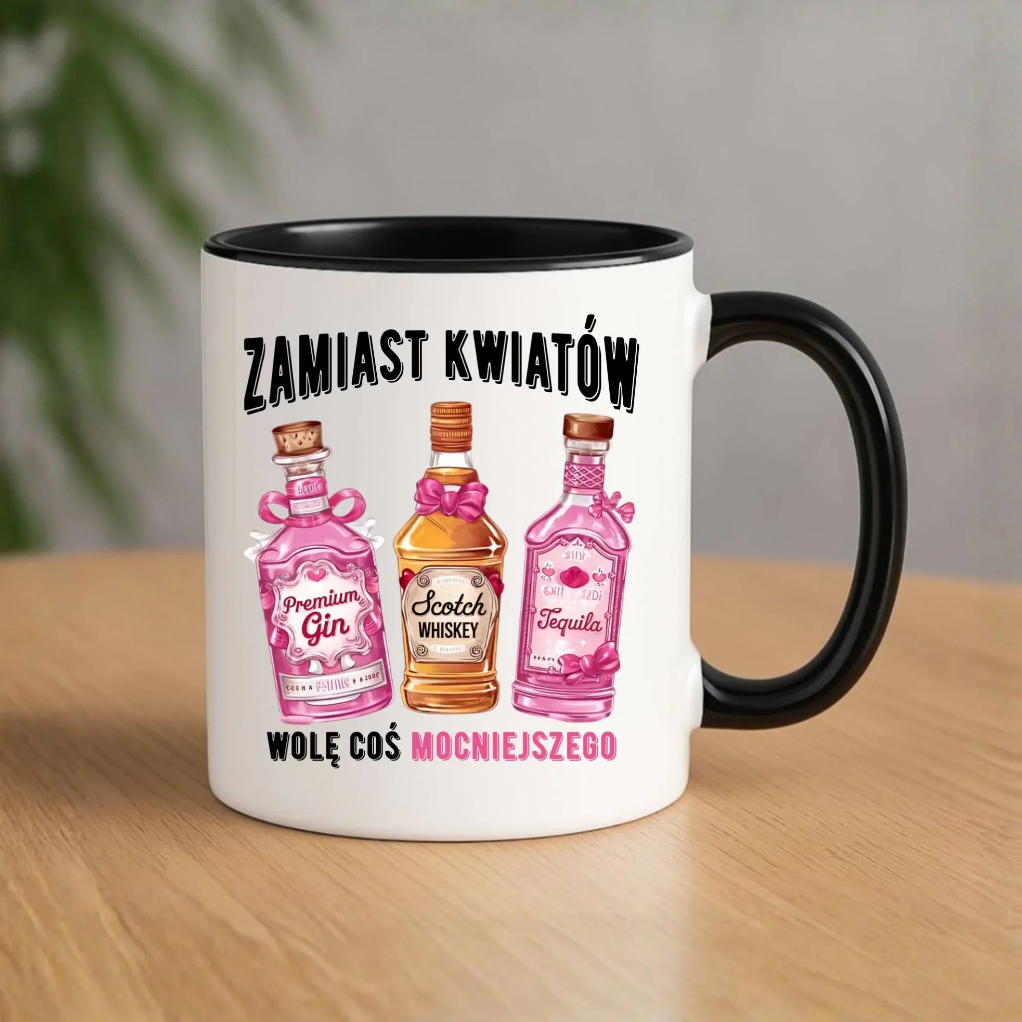 Kubek dla niej - Zamiast kwiatów wolę coś mocniejszego W42 - StoryCups.pl