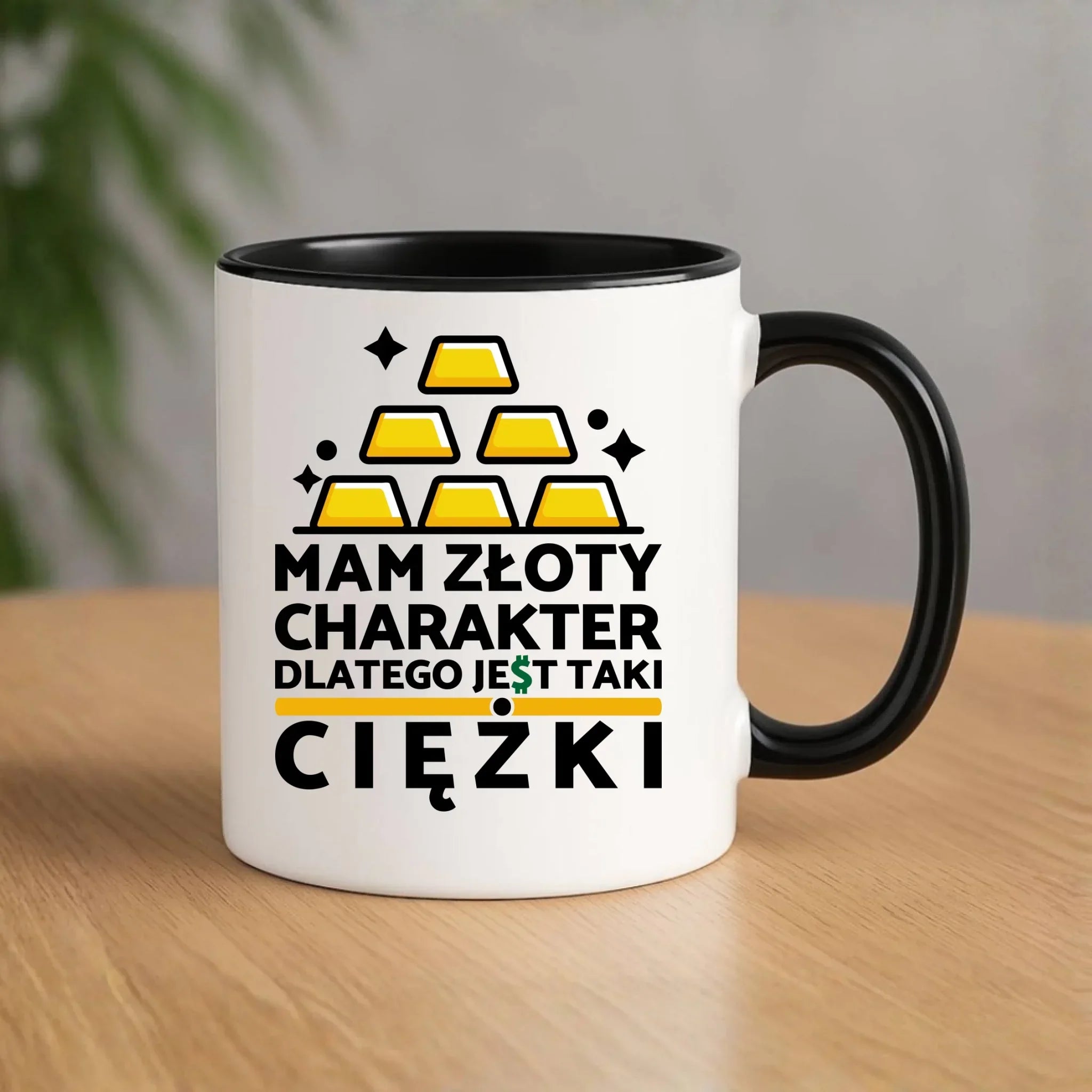 Kubek - prezent dla chłopaka - Złoty charakter DCH16 - StoryCups.pl