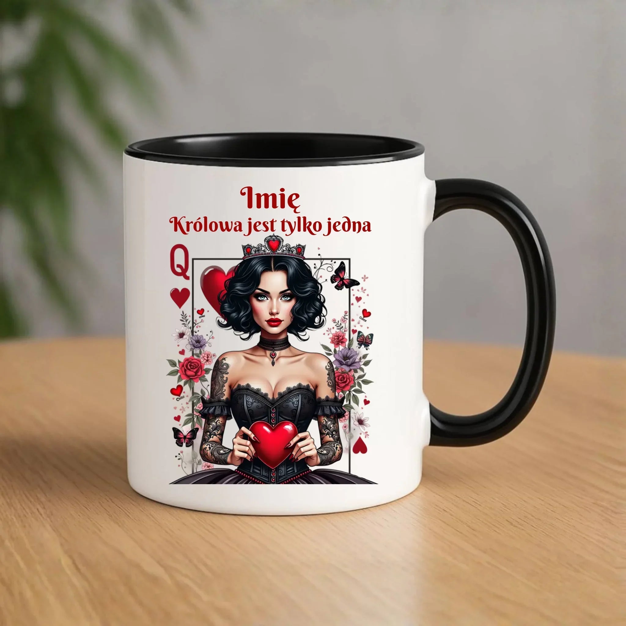 Kubek dla niej - Królowa jest tylko jedna - personalizowany W46 - StoryCups.pl