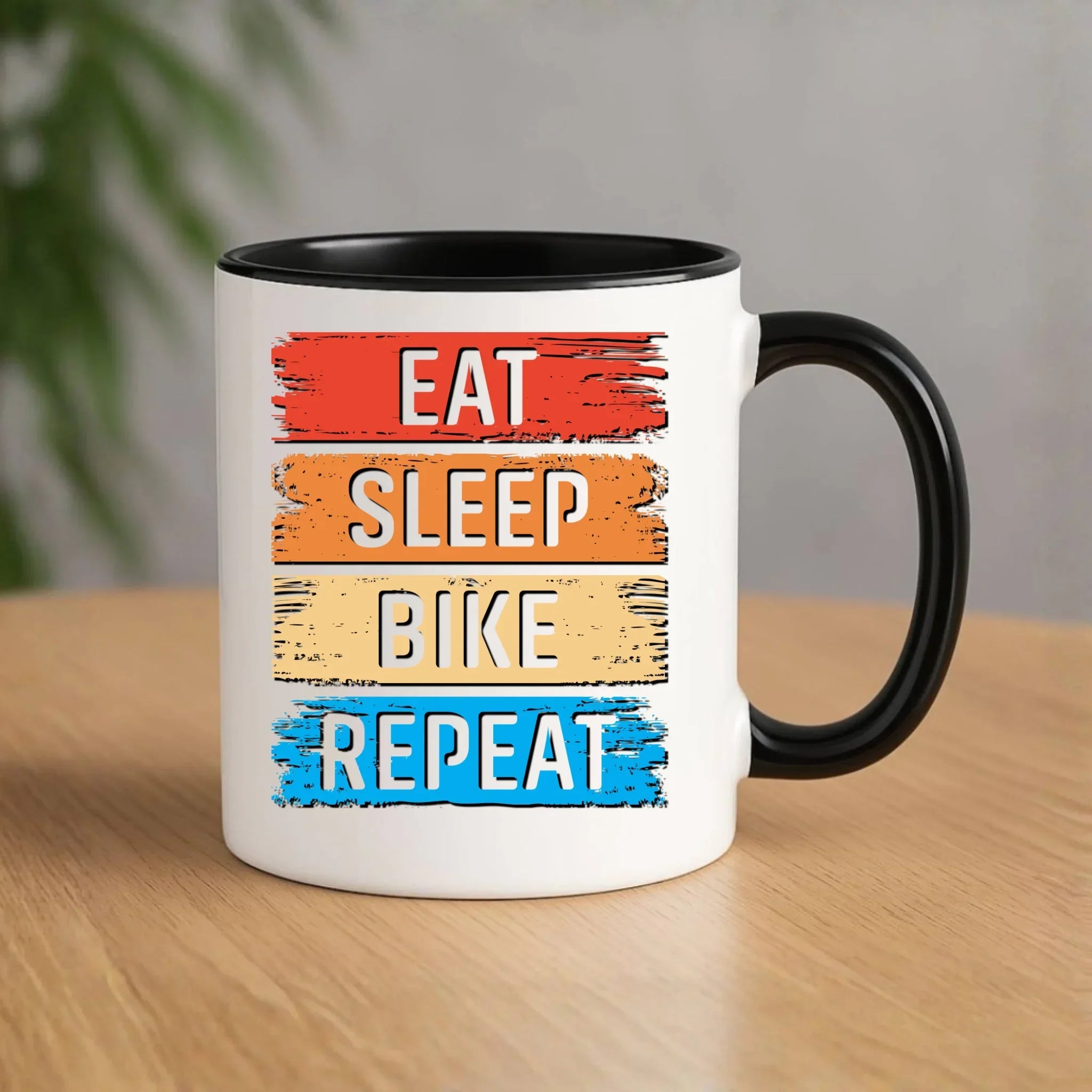 Eat Sleep Bike Repeat | Kubek dla rowerzysty HR03 - StoryCups.pl