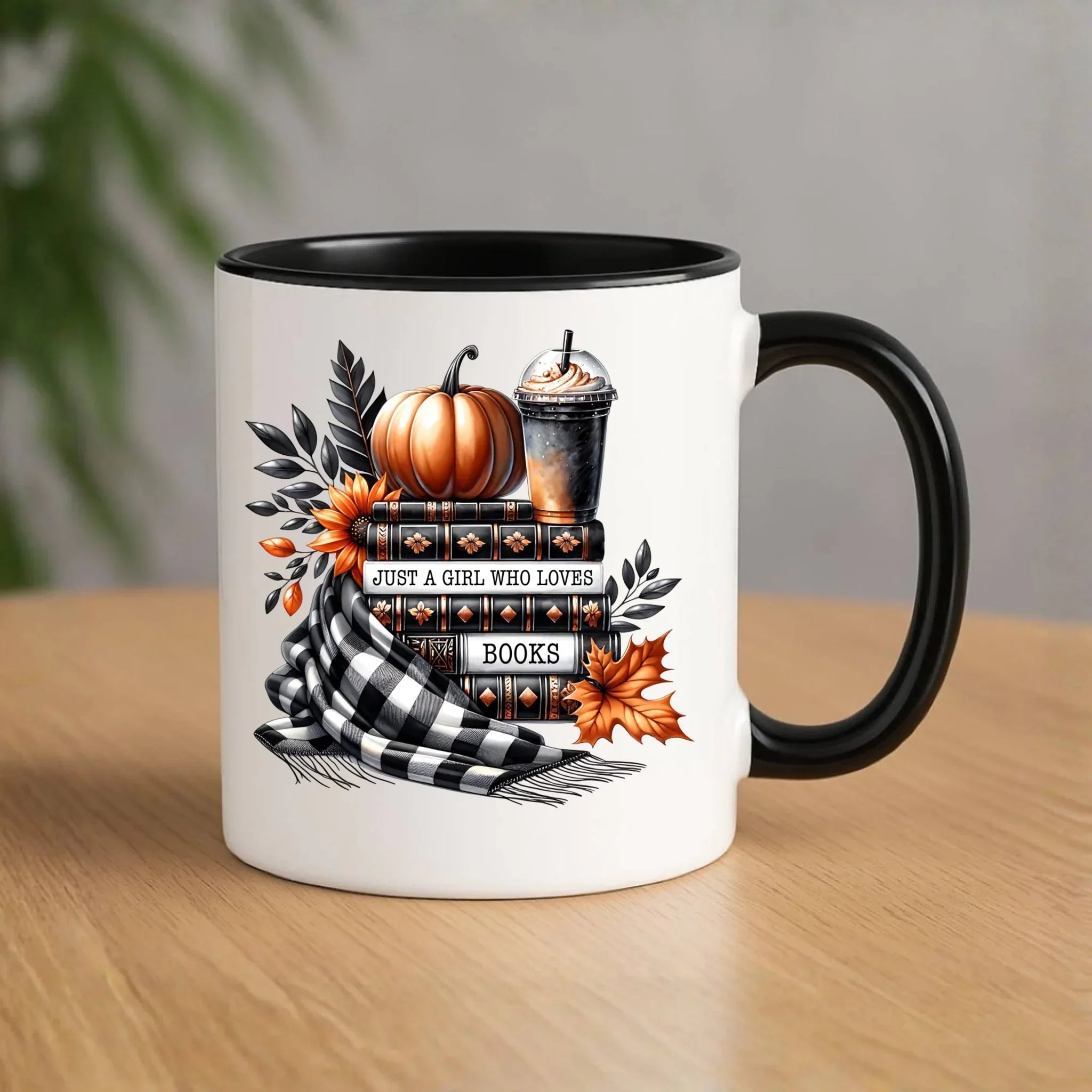 Kubek jesieniara - Książkara - prezent dla miłośniczki czytania książek JS13 - StoryCups.pl