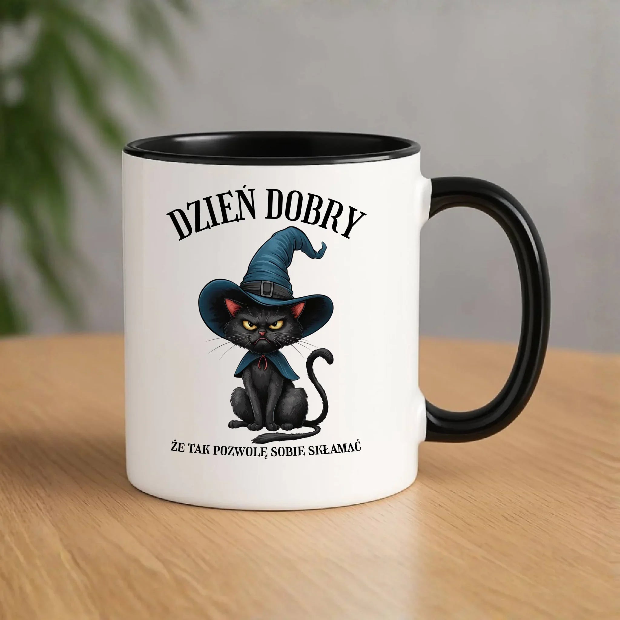 Kubek halloweenowy - Dzień dobry, że tak pozwolę sobie skłamać HL27 - StoryCups.pl