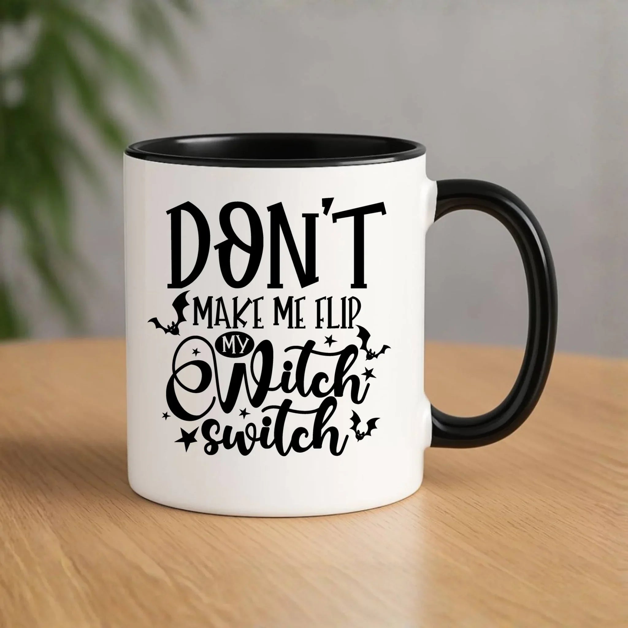 Kubek na Halloween - Don't make me flip my witch switch - śmieszny HL11 - StoryCups.pl