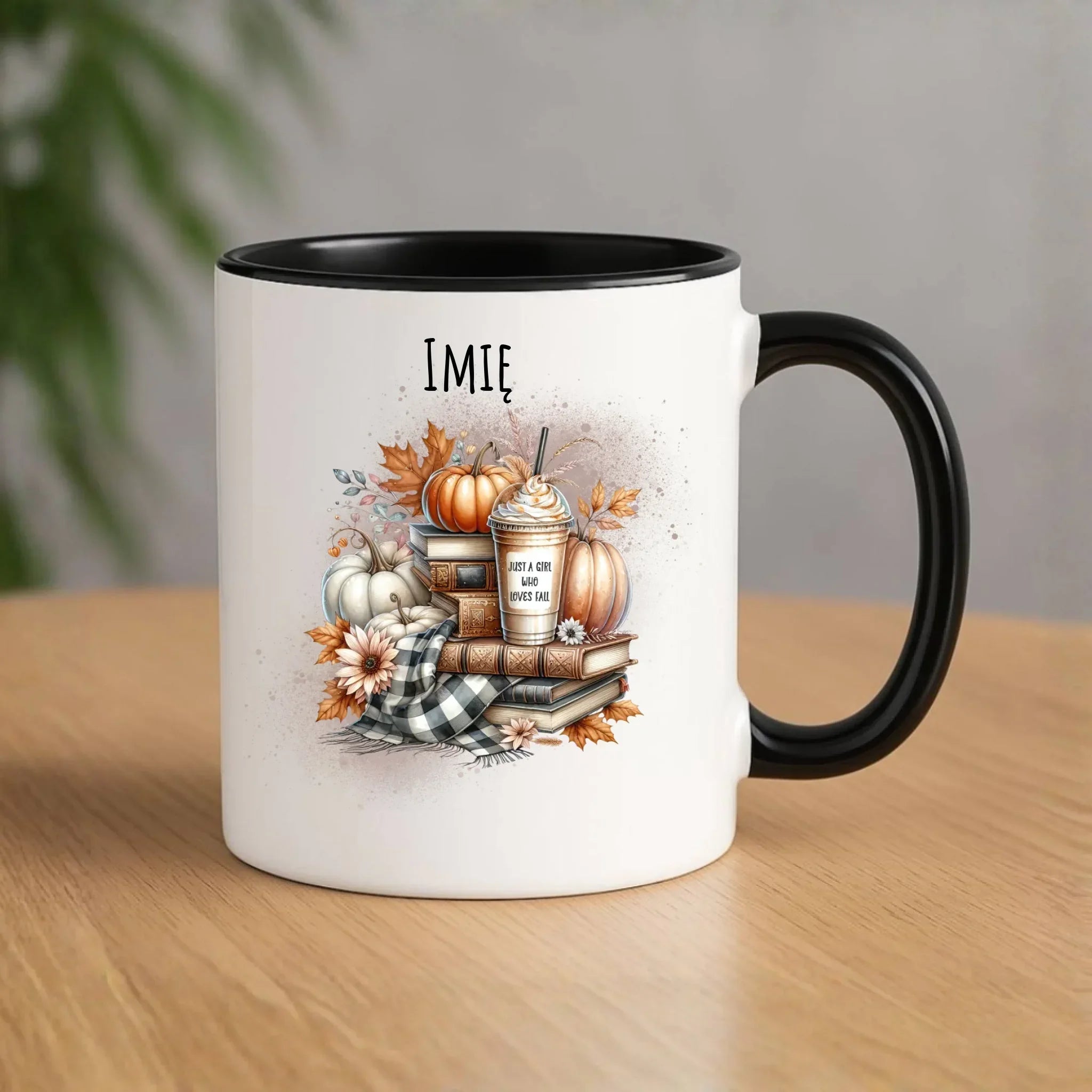 Kubek jesienny - Książkara - personalizowany JS14 - StoryCups.pl