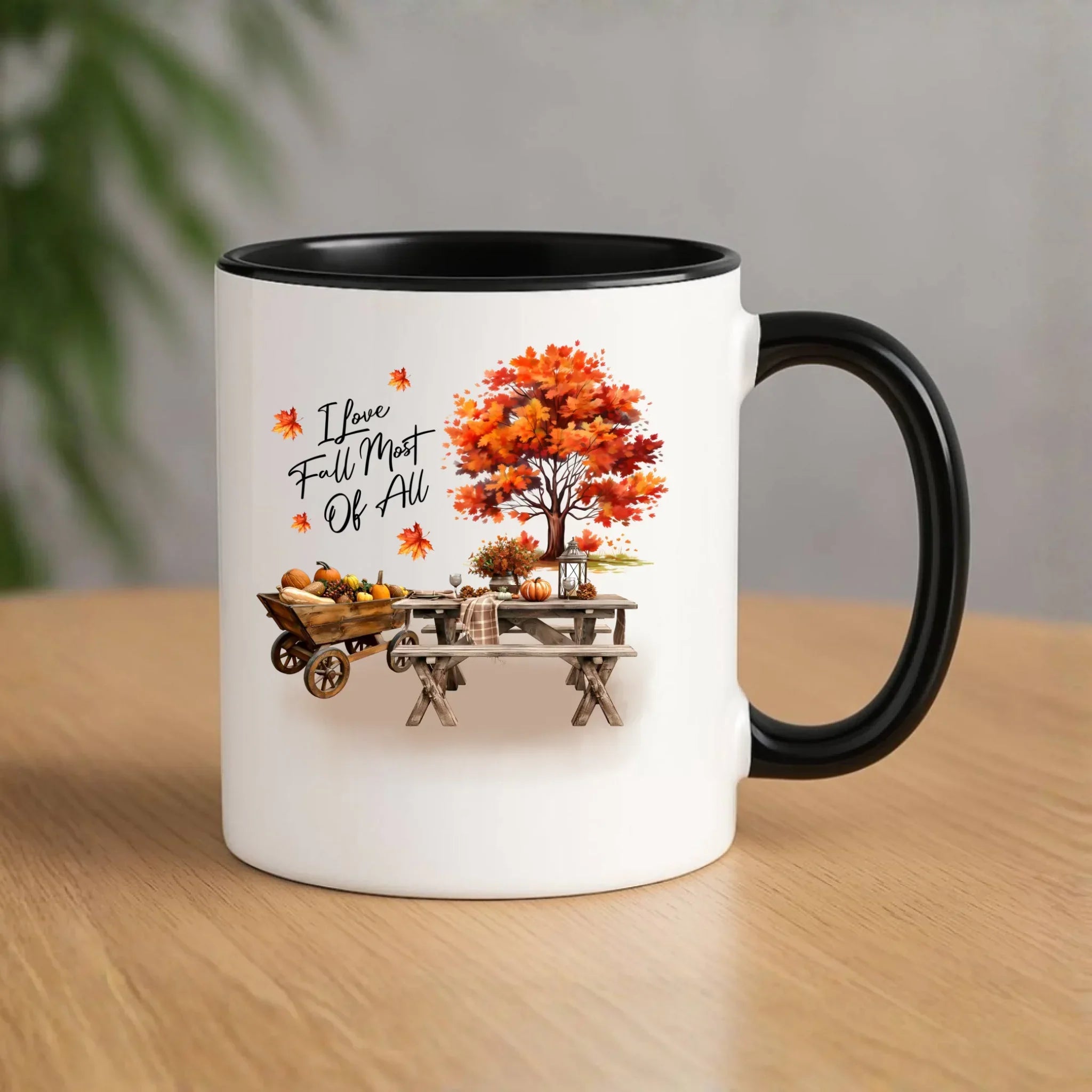 Kubek jesieniara - Jesienny piknik z dyniami JS04 - StoryCups.pl