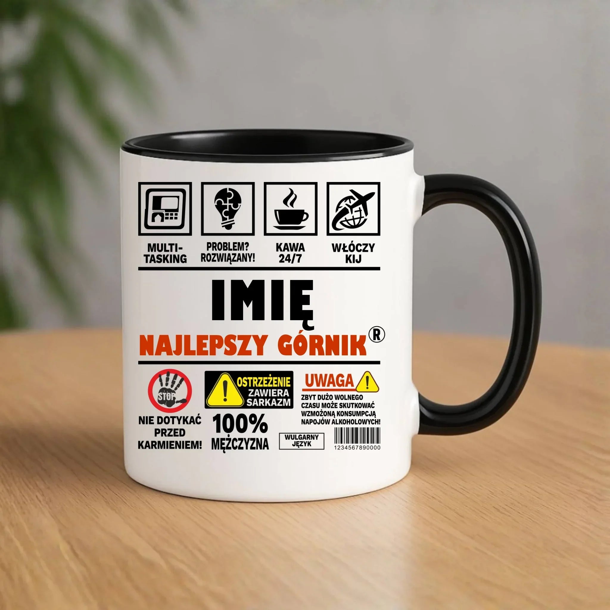 Kubek - prezent dla górnika - Najlepszy górnik 24/7 - personalizowany G11 - StoryCups.pl