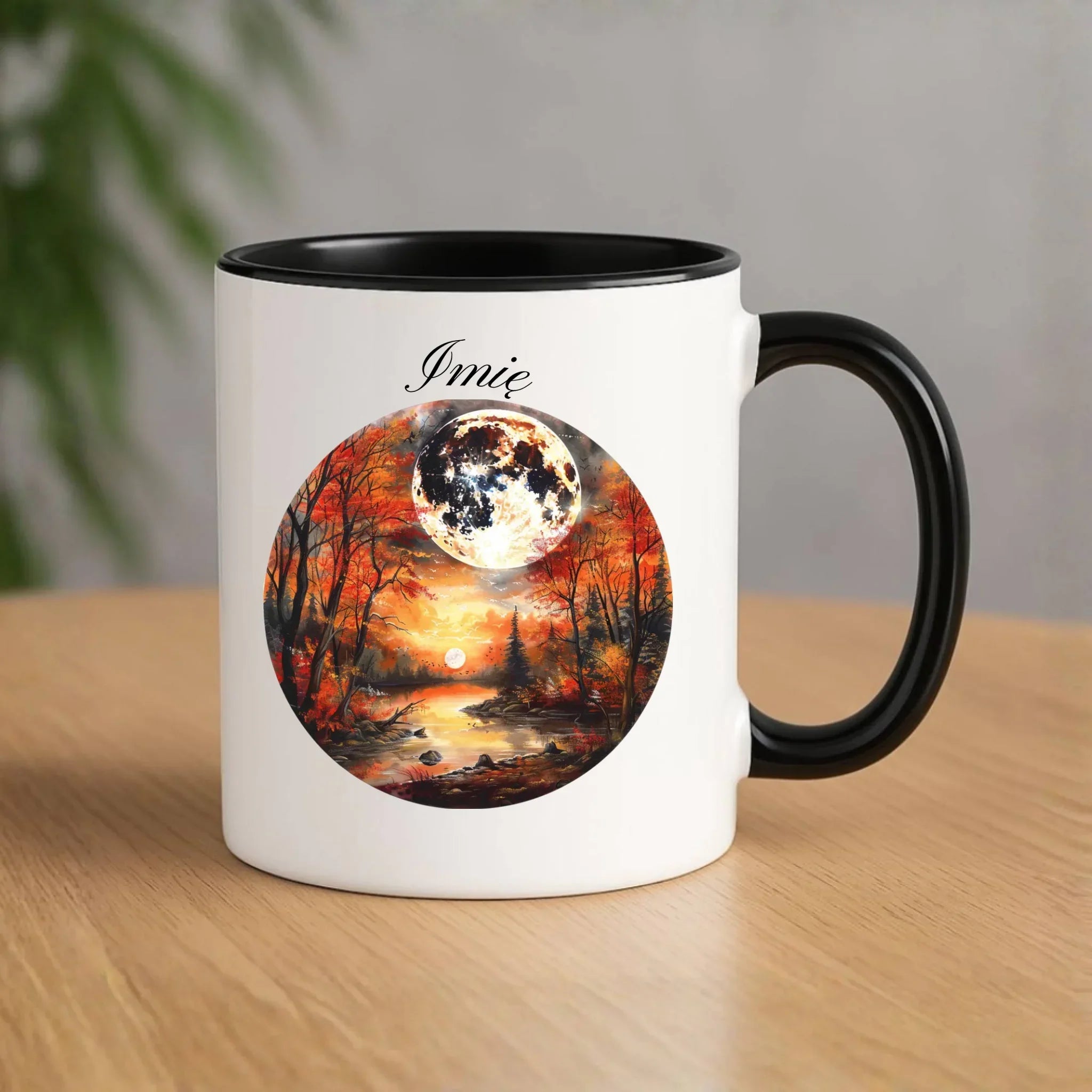 Kubek jesieniara - Pełnia księżyca - personalizowany JS10 - StoryCups.pl