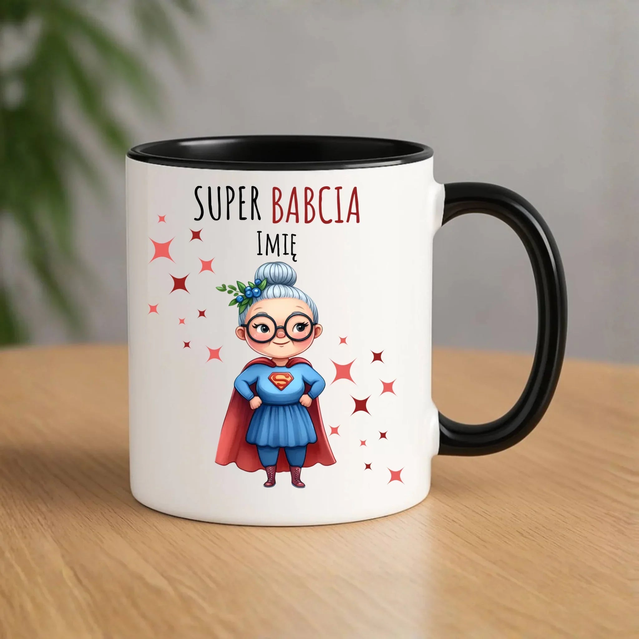 Kubek dla babci - Super Babcia - personalizowany B02 - StoryCups.pl