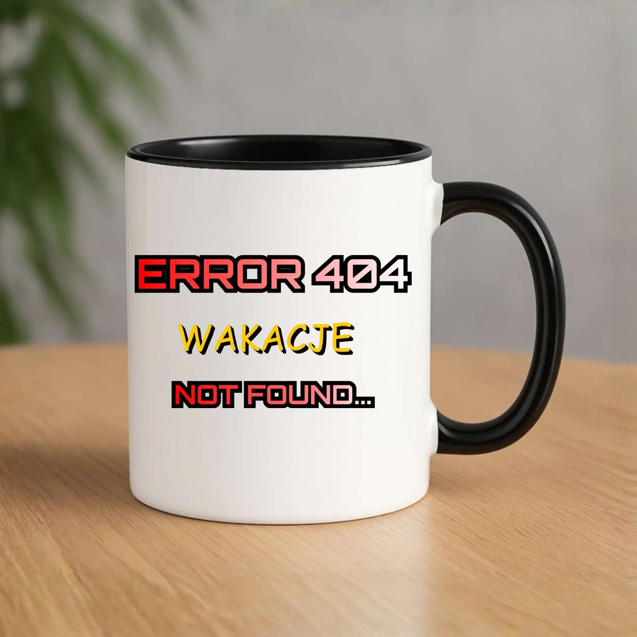 Kubek szkolny - Error 404 - śmieszny SZ15 - StoryCups.pl