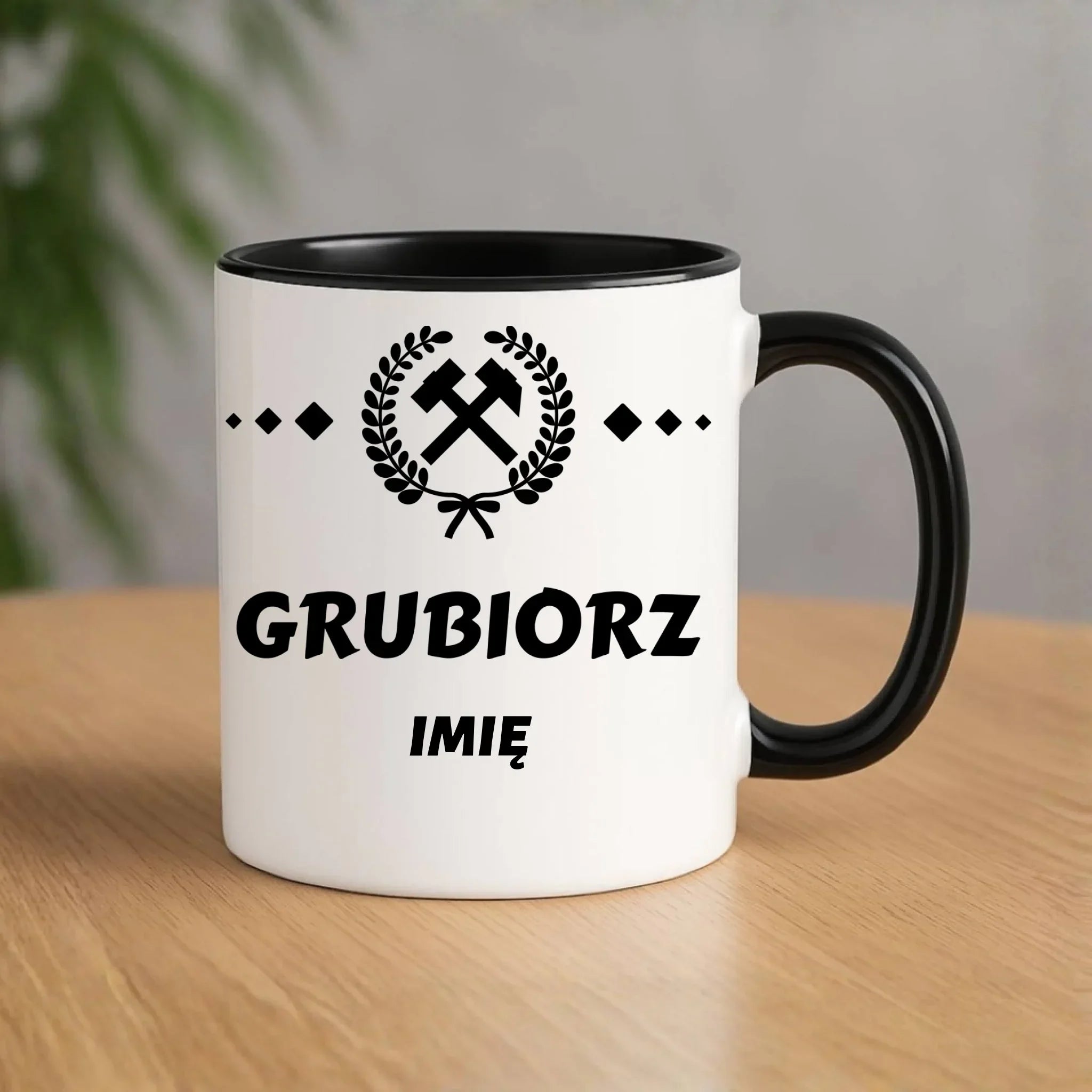 Kubek - prezent dla górnika - Grubiorz - personalizowany G03 - StoryCups.pl
