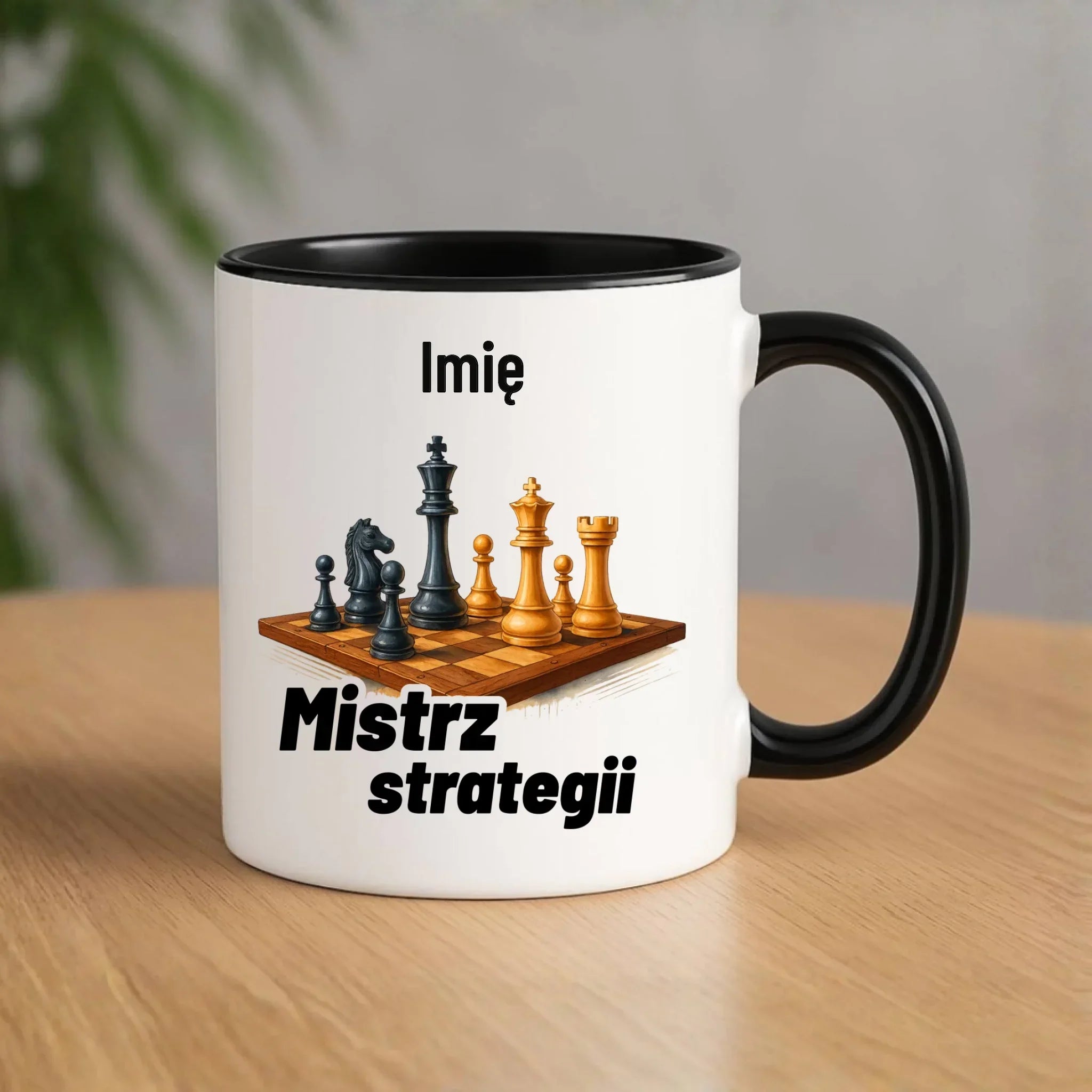 Kubek dla szachisty - Mistrz strategii - personalizowany HSZ11 - StoryCups.pl