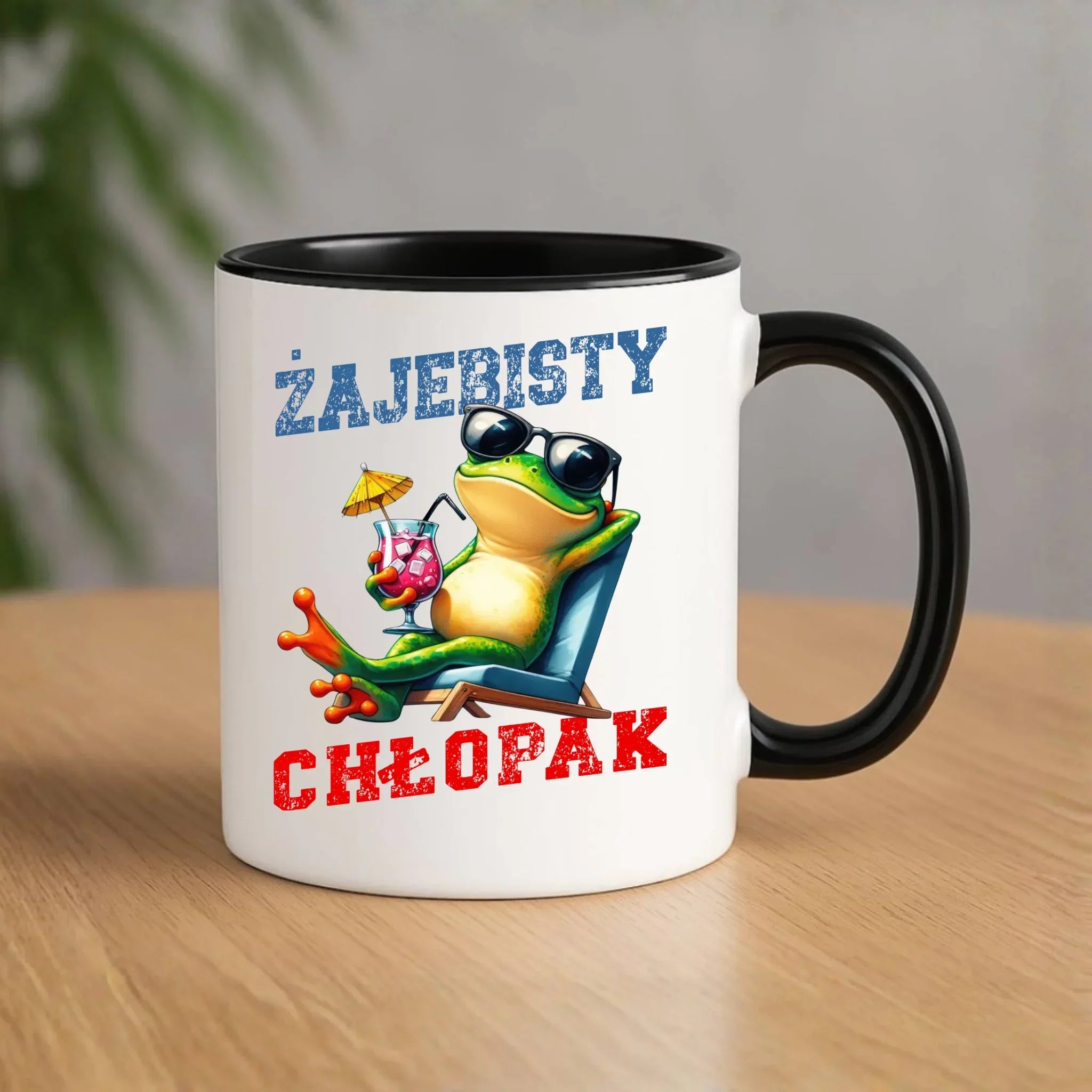 Kubek z żabą - prezent dla chłopaka - Żajebisty chłopak DCH19 - StoryCups.pl