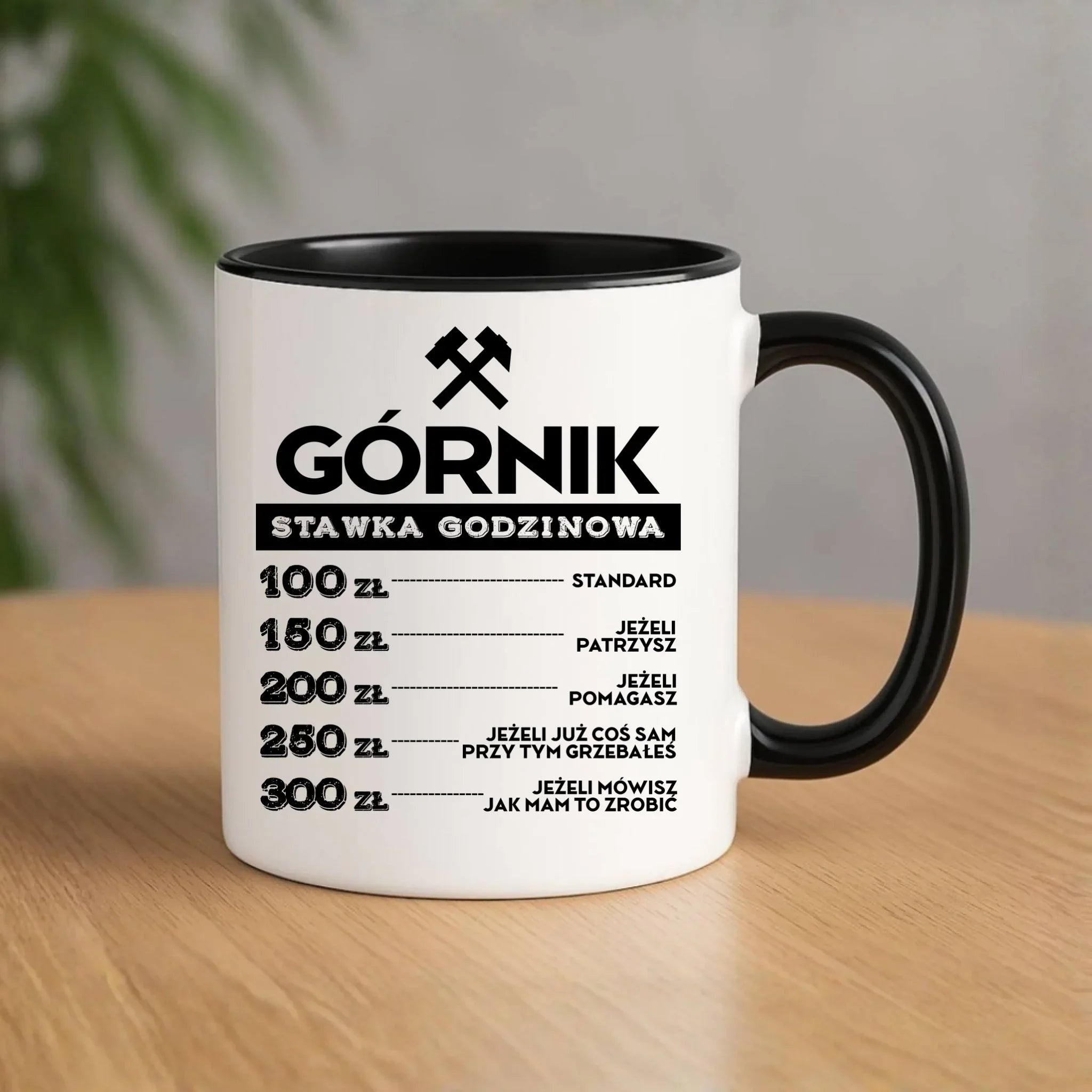 Kubek - prezent dla górnika - Górnik stawka godzinowa G14 - StoryCups.pl