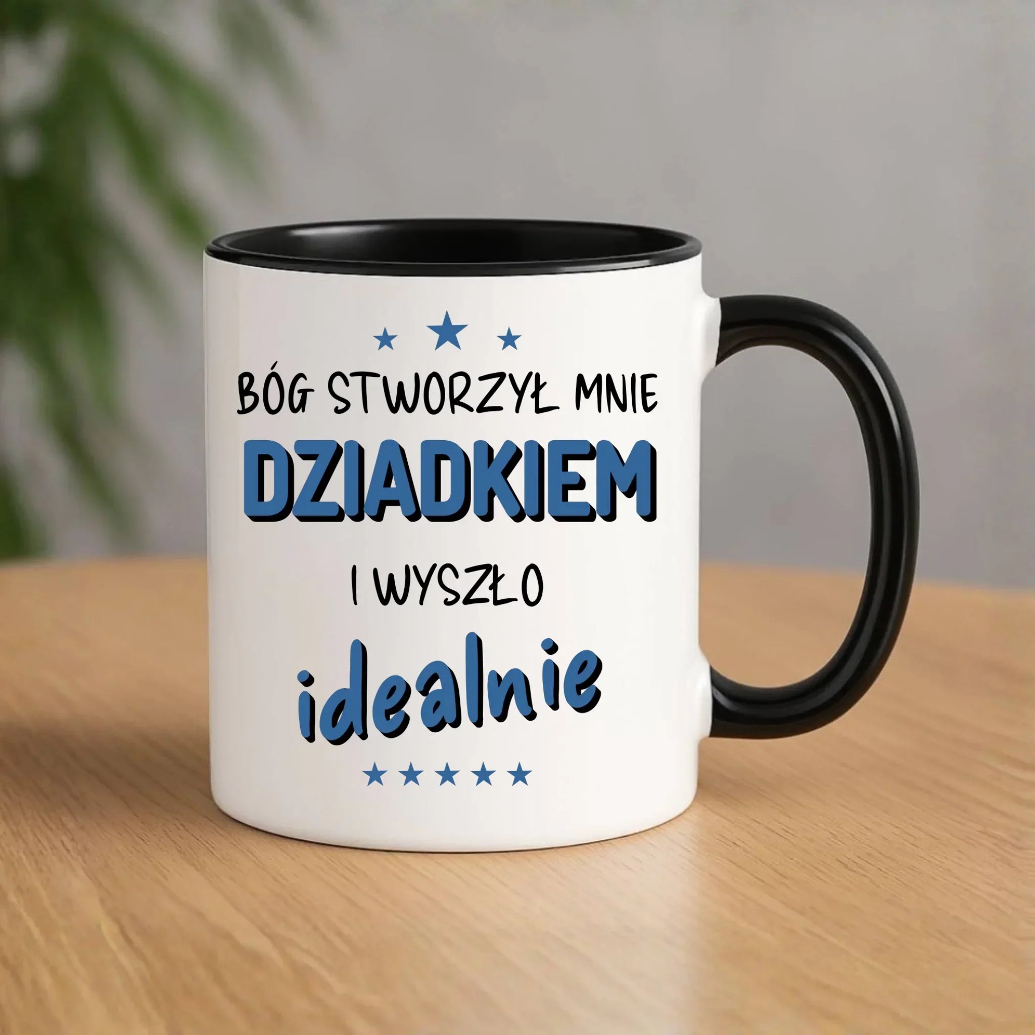 Kubek dla dziadka - Bóg stworzył mnie dziadkiem i wyszło idealnie D08 - StoryCups.pl