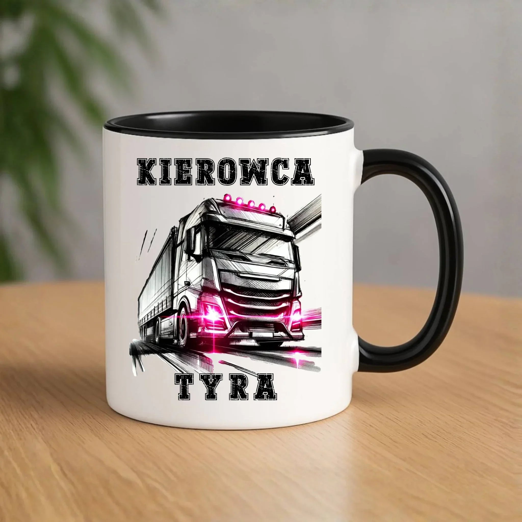 Kubek dla kobiety kierowcy ciężarówki - Kierowca tyra ZKT15 - StoryCups.pl