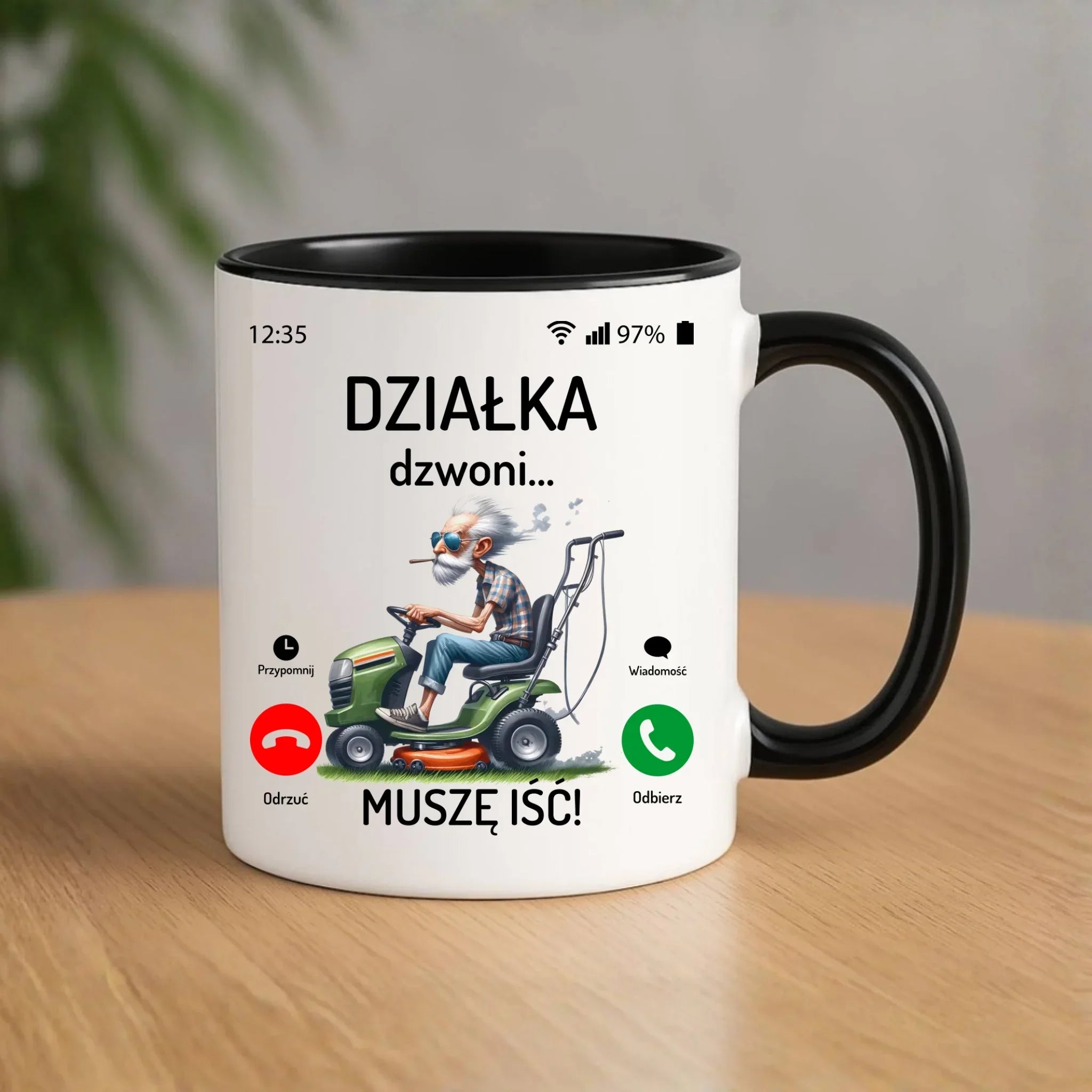 Kubek dla dziadka - Działka dzwoni muszę iść D35 - StoryCups.pl