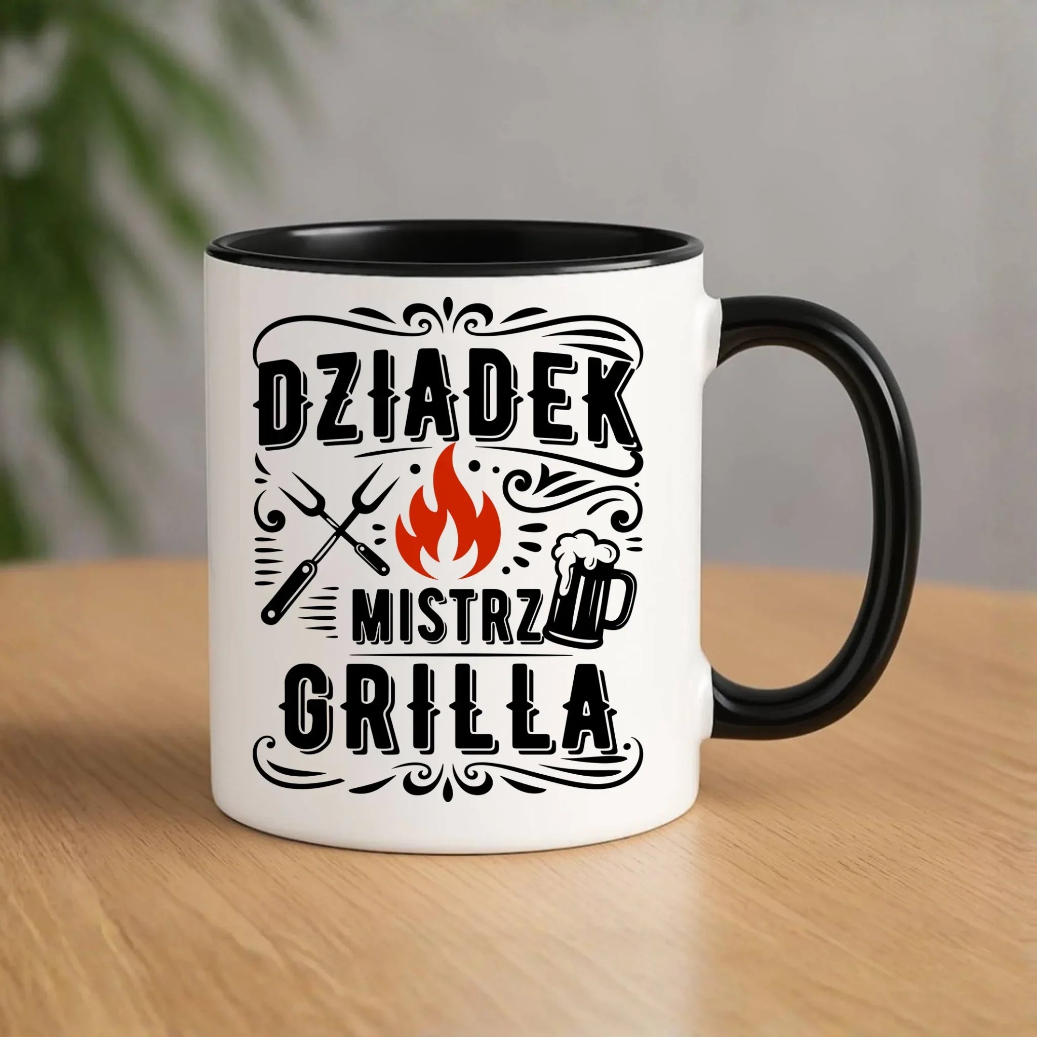 Kubek dla dziadka - Dziadek mistrz grilla D33 - StoryCups.pl
