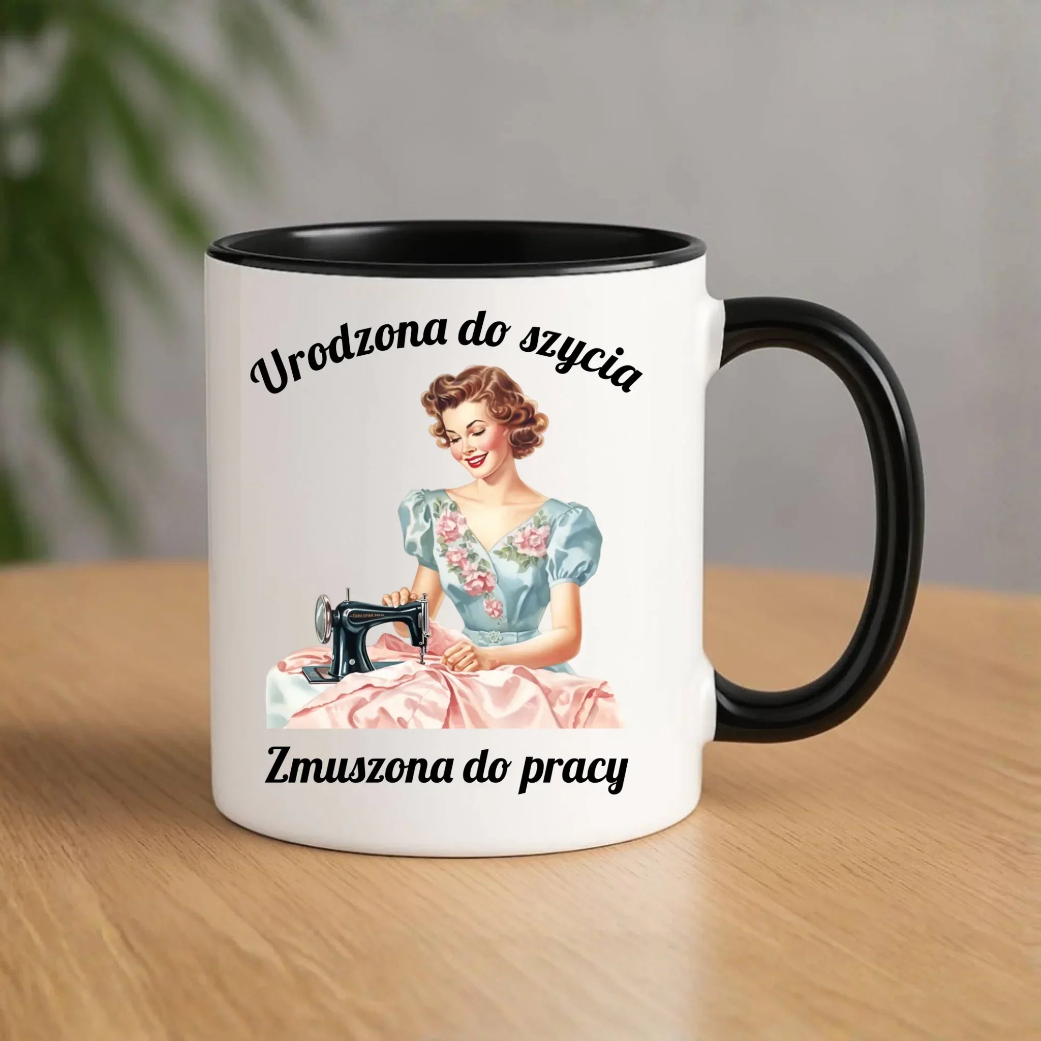 Kubek szyciowy dla krawcowej – Urodzona do szycia HS18 - StoryCups.pl