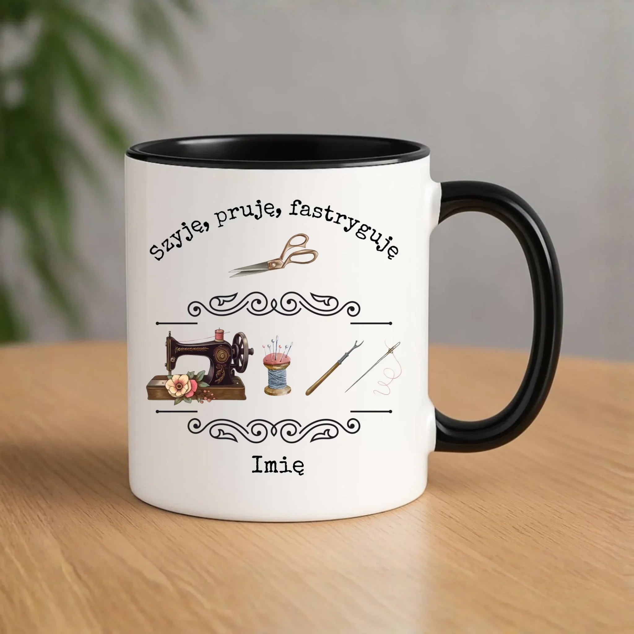 Kubek szyciowy dla krawcowej – Szyję, pruję, fastryguję HS13 - StoryCups.pl