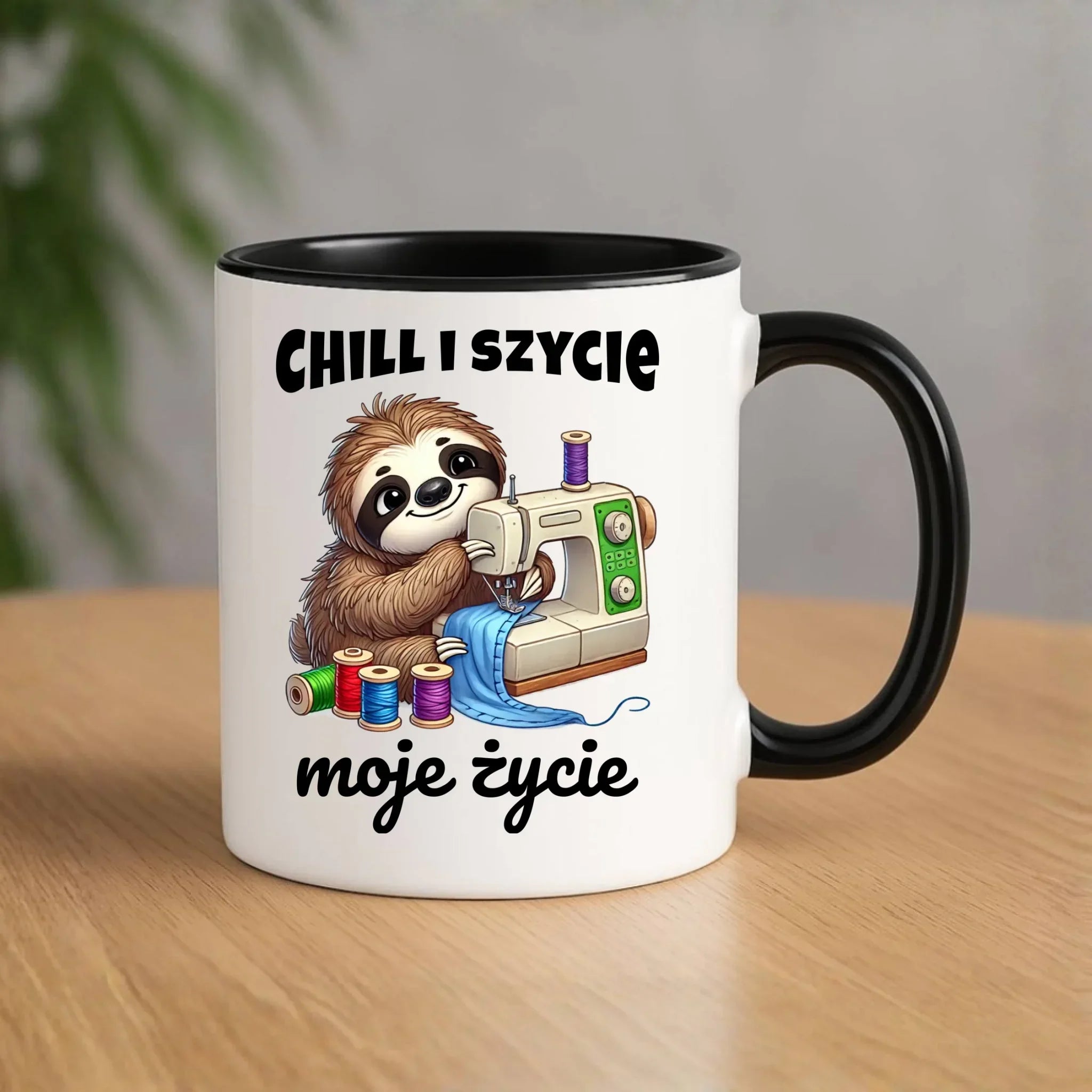 Kubek szyciowy dla krawcowej – Chill i szycie moje życie HS17 - StoryCups.pl