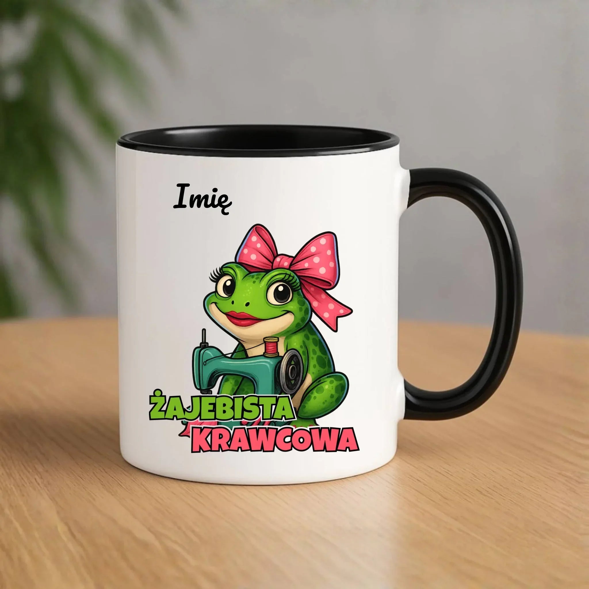 Kubek szyciowy dla krawcowej – Żajebista krawcowa - personalizowany HS32 - StoryCups.pl