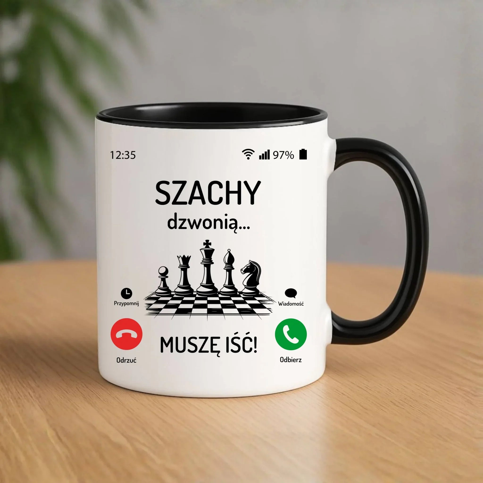 Kubek dla szachisty - Szachy dzwonią HSZ04 - StoryCups.pl