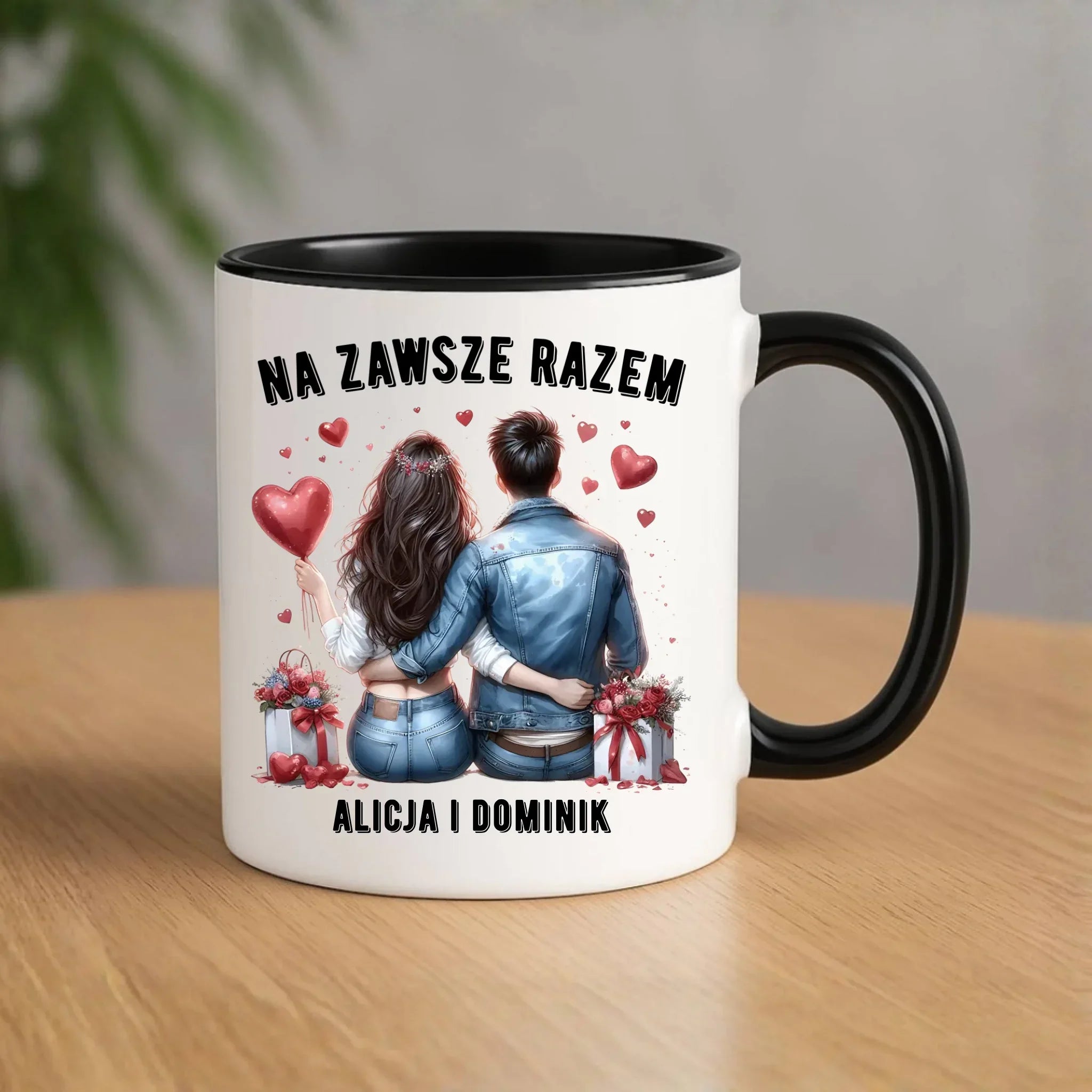 Kubek dla par - Na zawsze razem - personalizowany W07 - StoryCups.pl