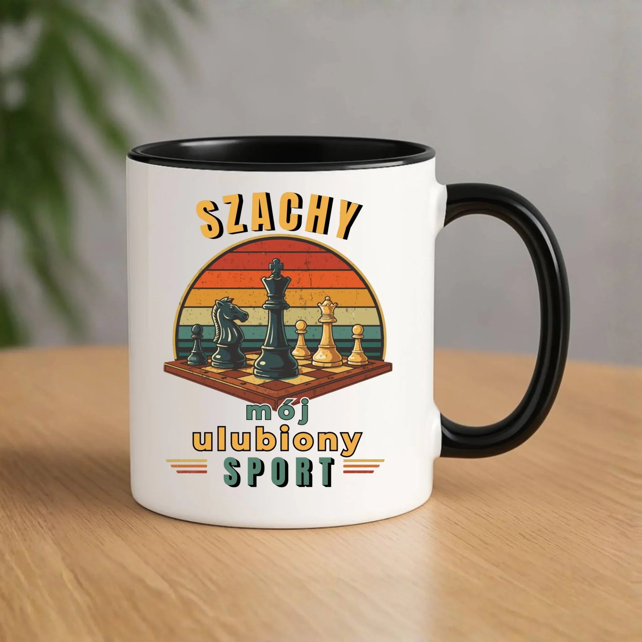 Kubek dla szachisty - Szachy ulubiony sport HSZ10 - StoryCups.pl