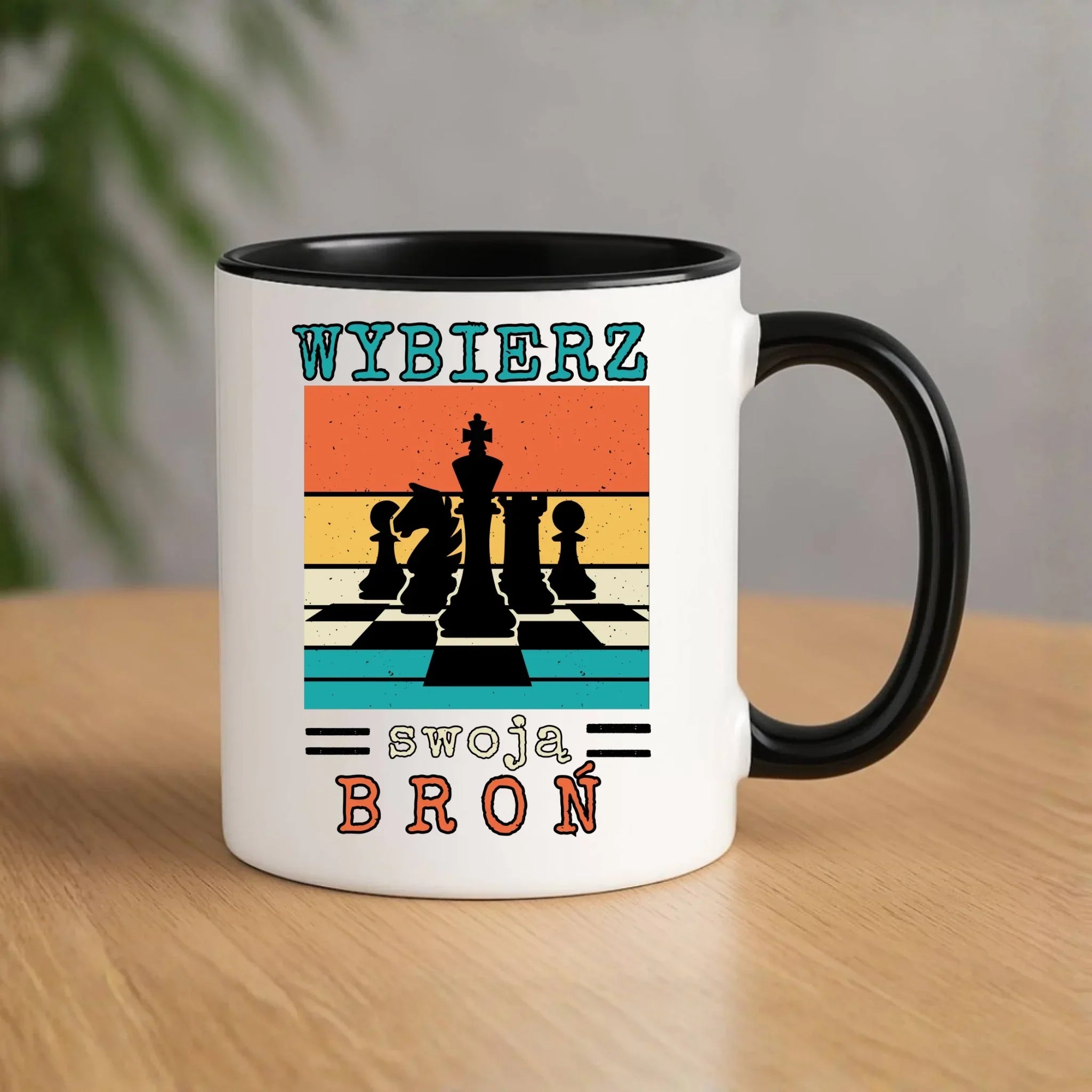 Kubek dla szachisty - Wybierz swoją broń HSZ05 - StoryCups.pl
