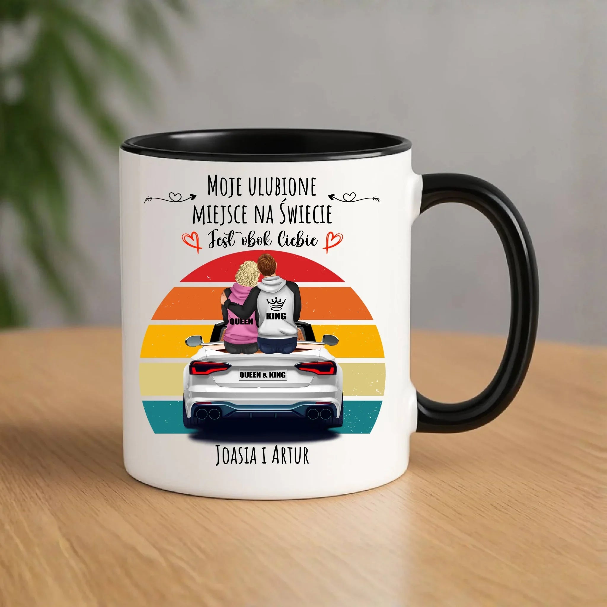 Kubek dla par - Moje ulubione miejsce - personalizowany W06 - StoryCups.pl