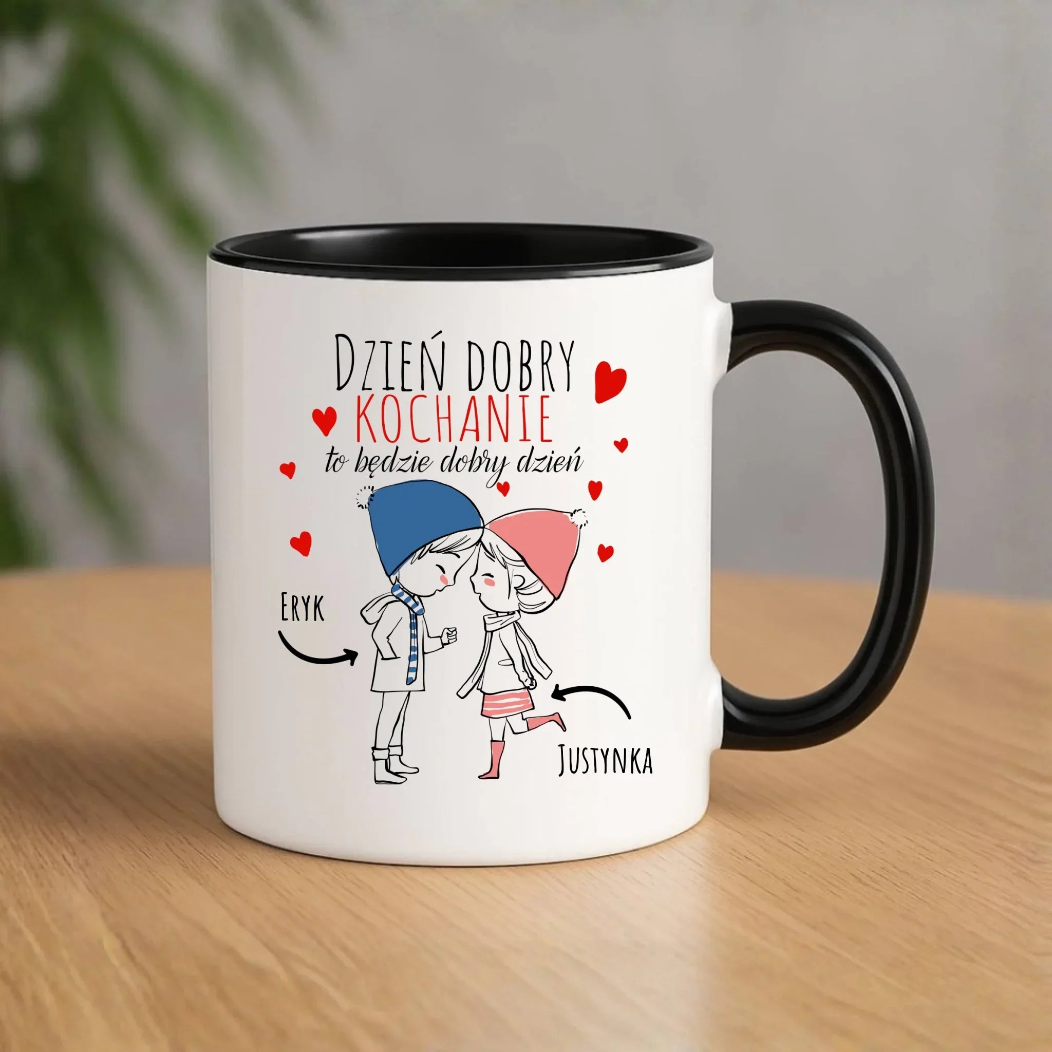 Kubek dla par - Dzień dobry Kochanie - personalizowany W10 - StoryCups.pl