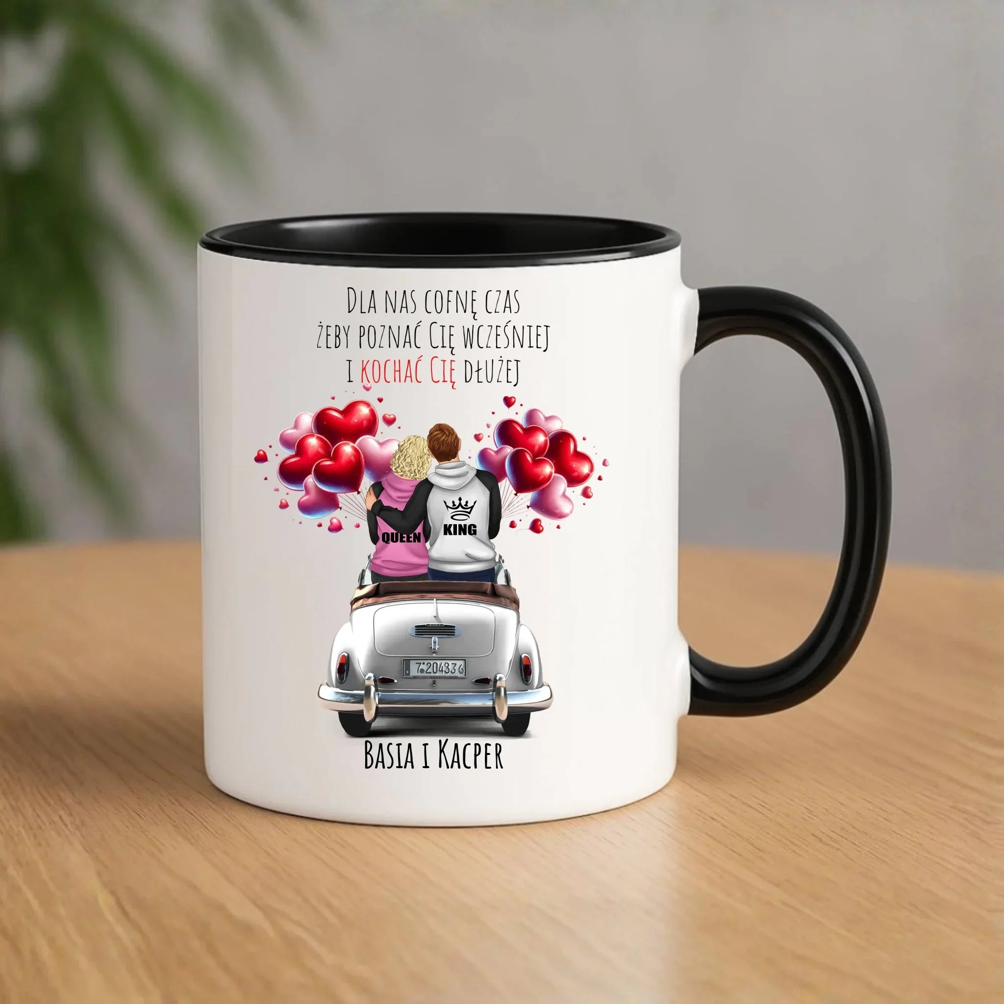 Kubek dla par - Dla nas cofnę czas - personalizowany W08 - StoryCups.pl