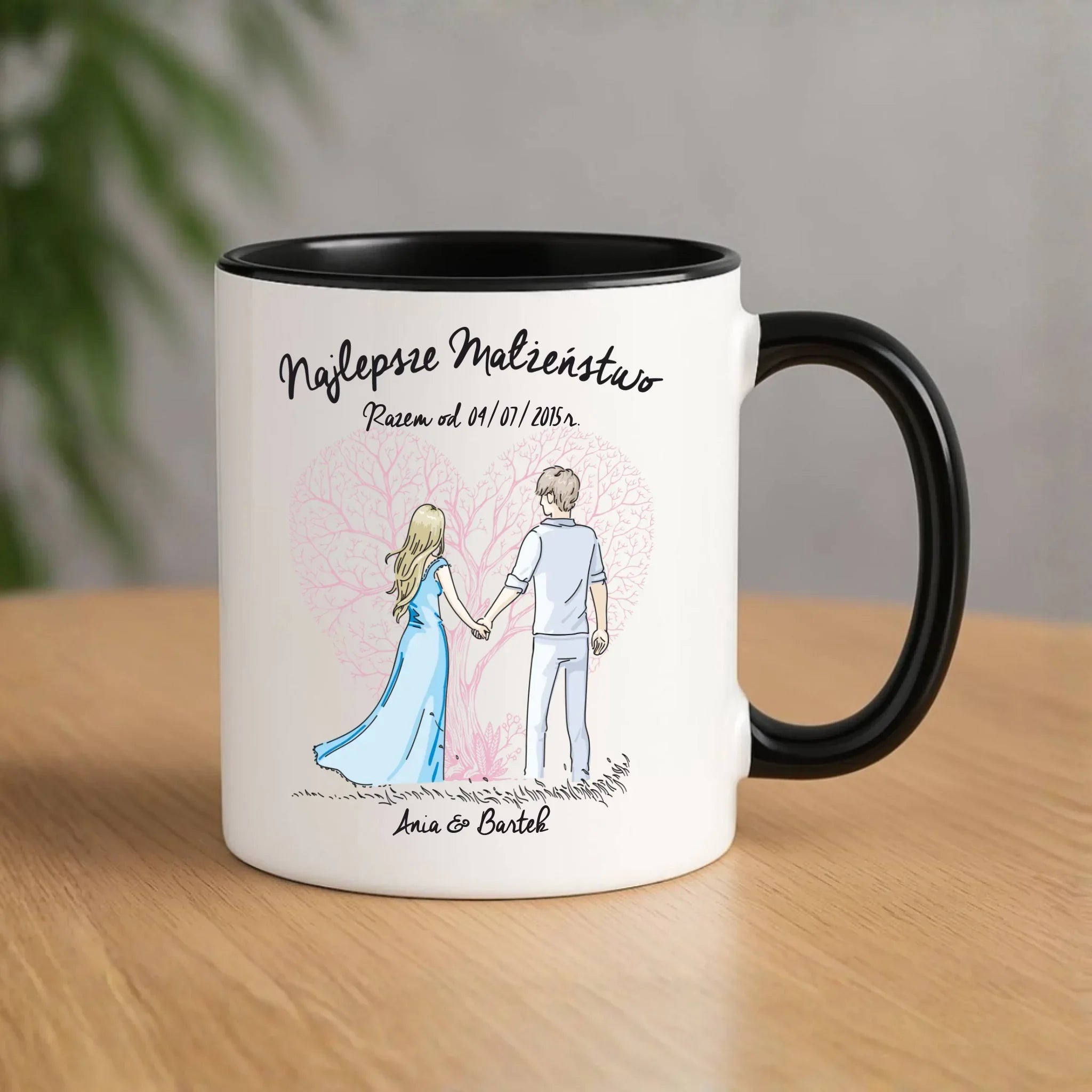 Kubek dla par - Najlepsze małżeństwo - personalizowany W03 - StoryCups.pl