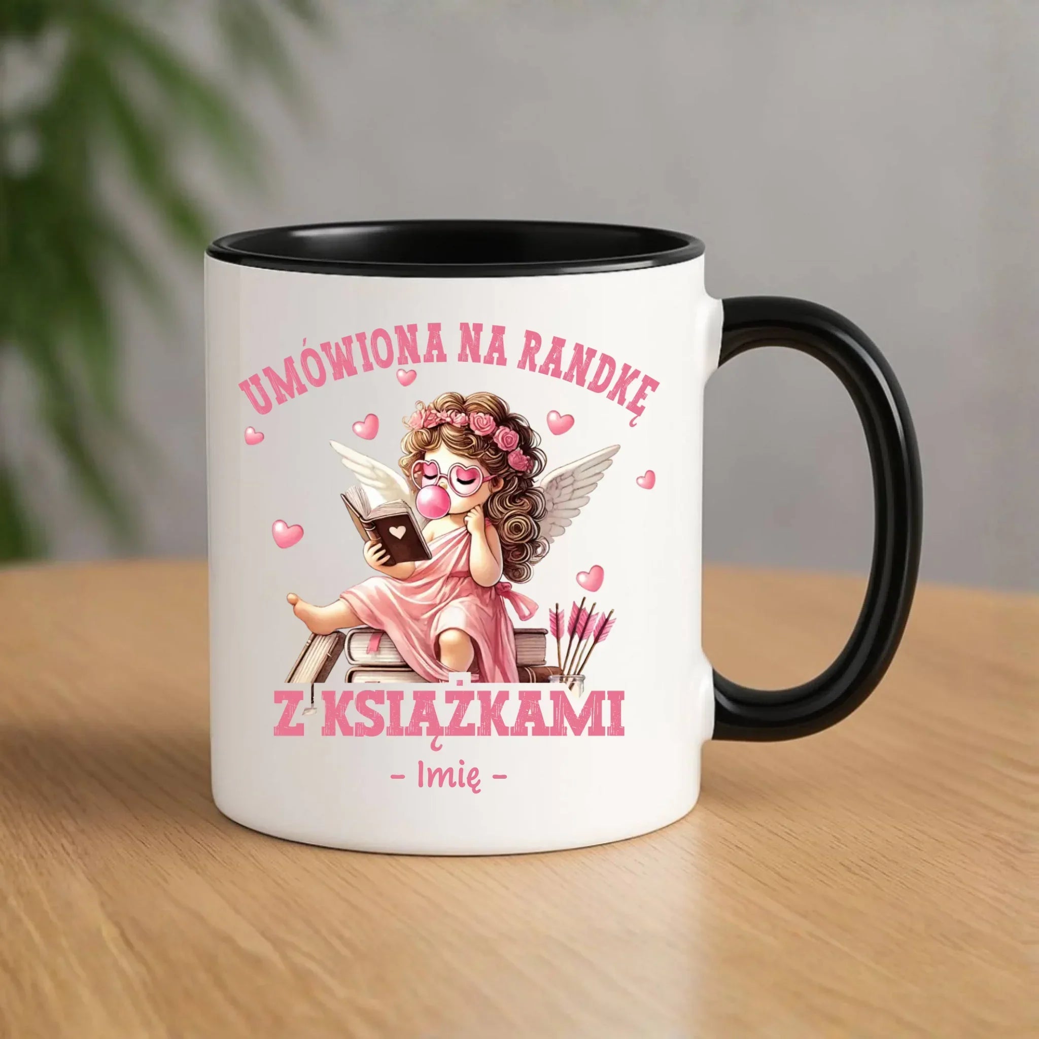 Kubek dla czytelniczki – Umówiona na randkę z książkami - personalizowany W19 - StoryCups.pl