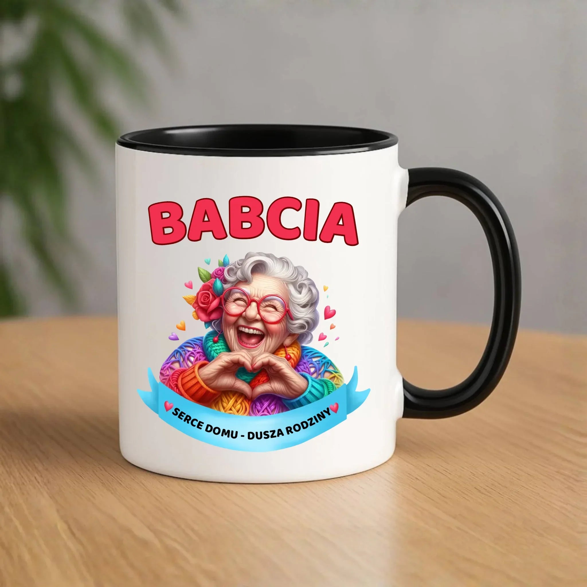 Kubek dla babci - Babcia serce domu dusza rodziny B25 - StoryCups.pl