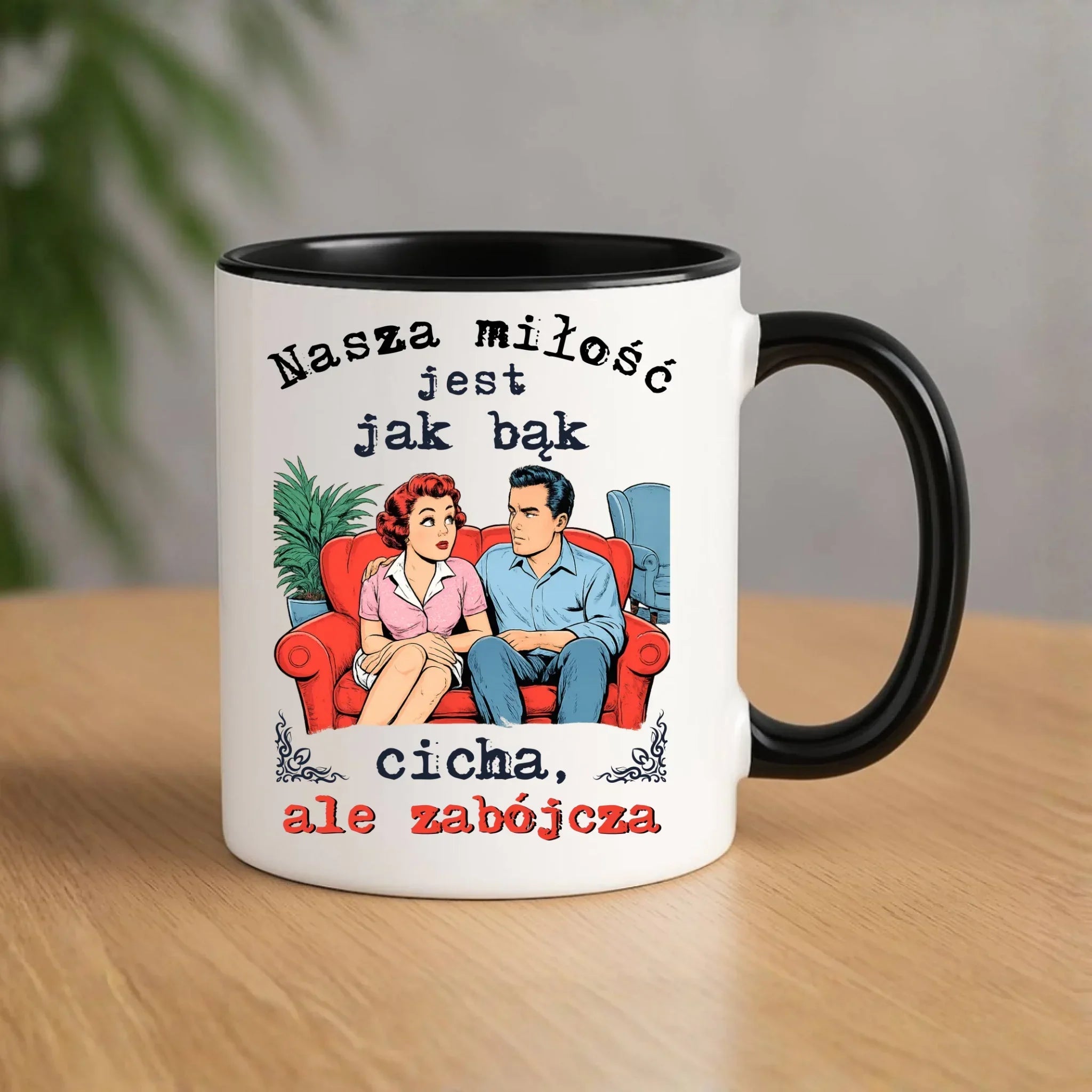 Kubek dla par - Nasza miłość jest jak bąk W70 - StoryCups.pl