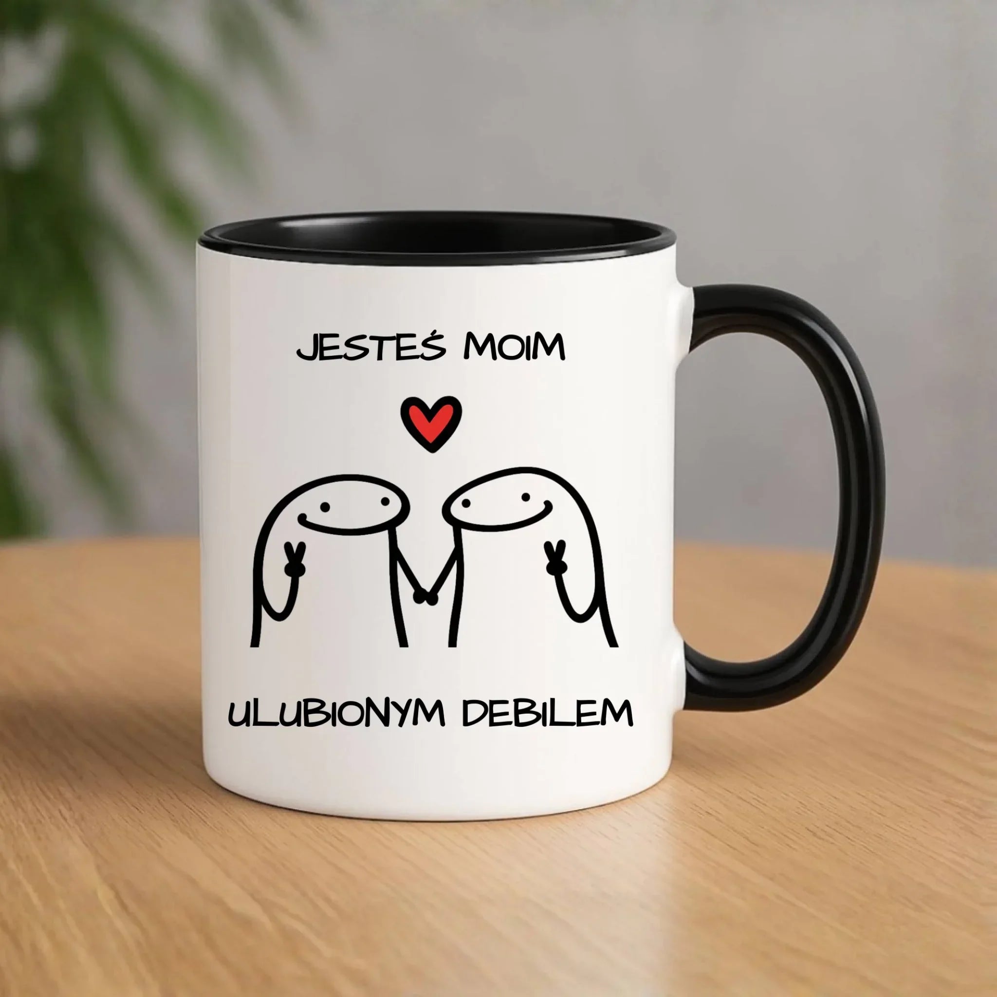 Kubek dla par - Jesteś moim ulubionym debilem W78 - StoryCups.pl
