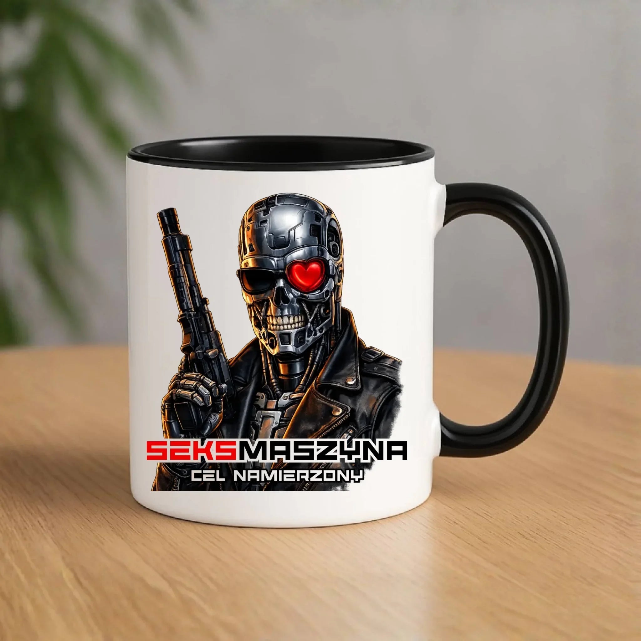 Kubek dla faceta - Cyborg z sercem Seks maszyna DCH32 - StoryCups.pl